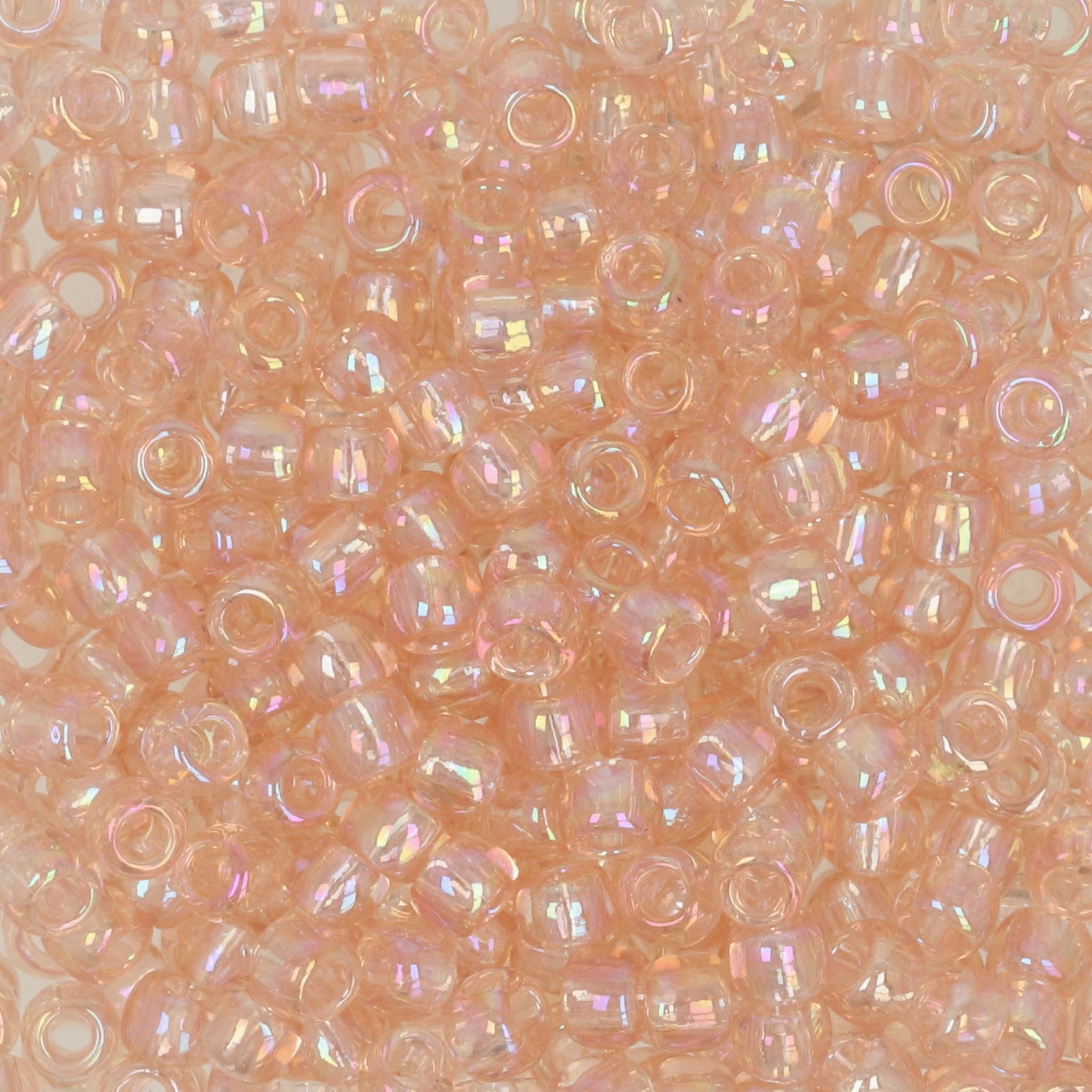 rocaille toho seed beads 8/0 - transparent rainbow rosaline (169) | 10gr