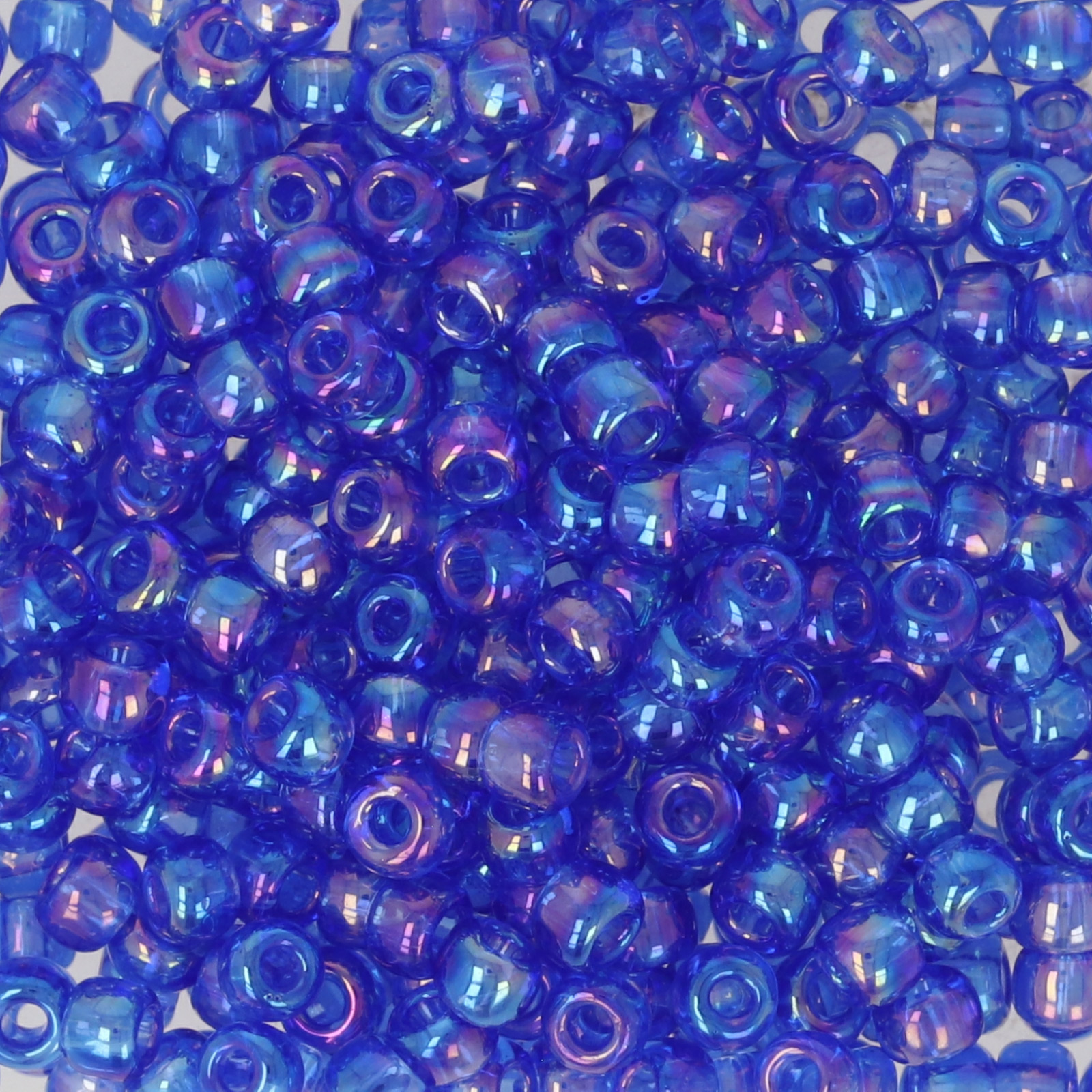 rocaille toho seed beads 8/0 - transparent rainbow sapphire (178) | 10gr