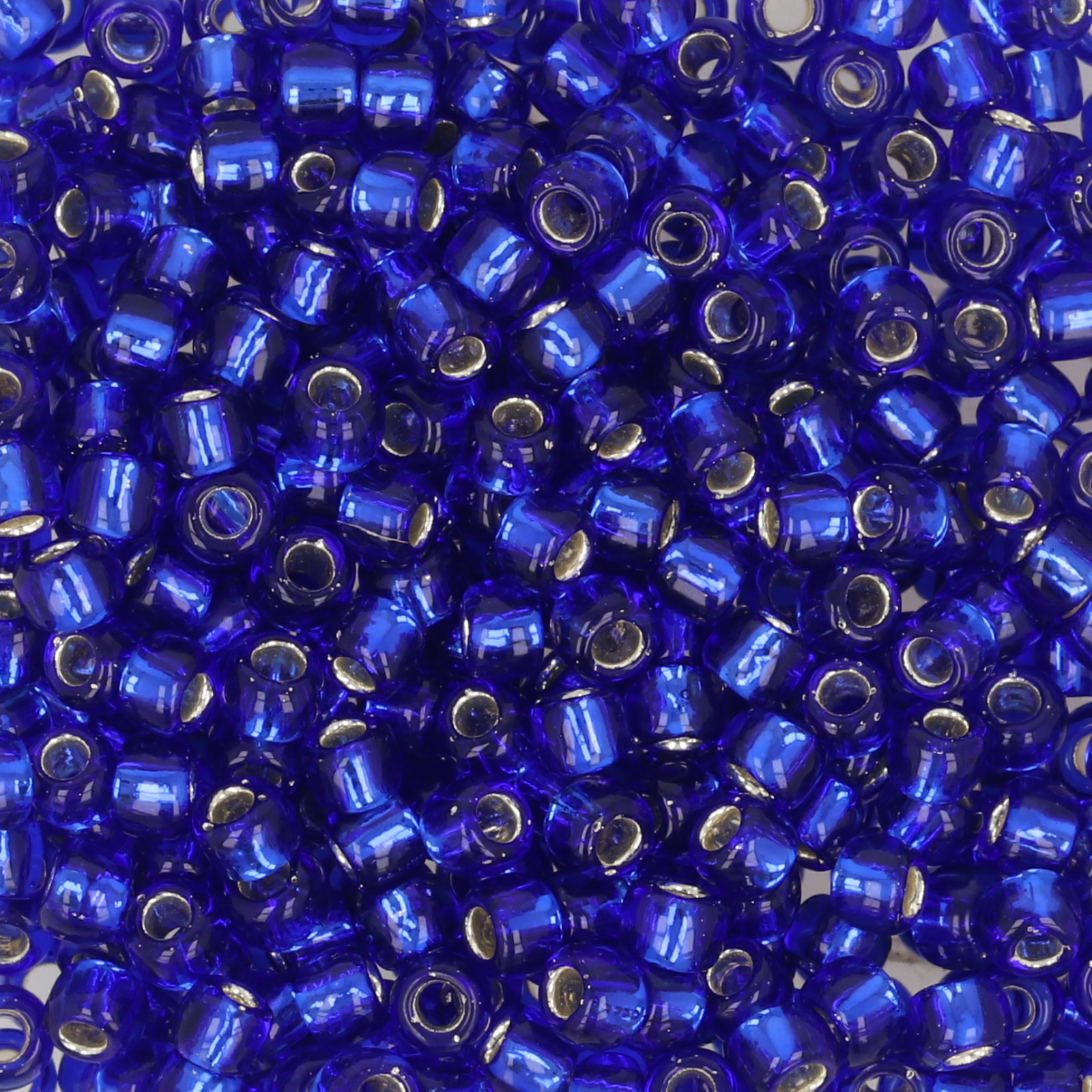 saatperlen toho 8/0 silver lined cobalt blue (28) | 10gr