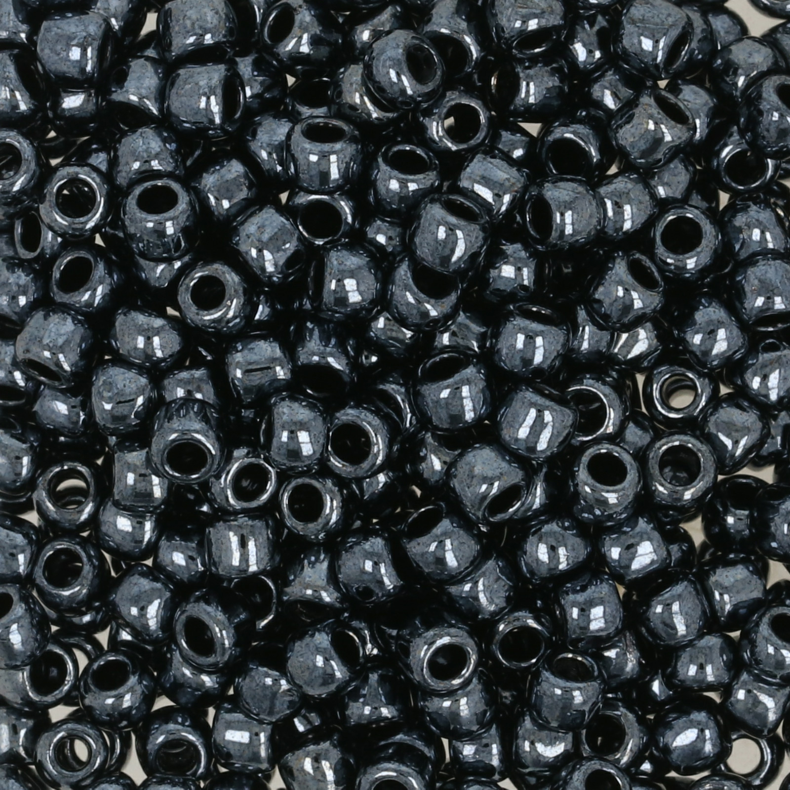 rocaille toho seed beads 8/0 - metallic hematite (81) | 10gr
