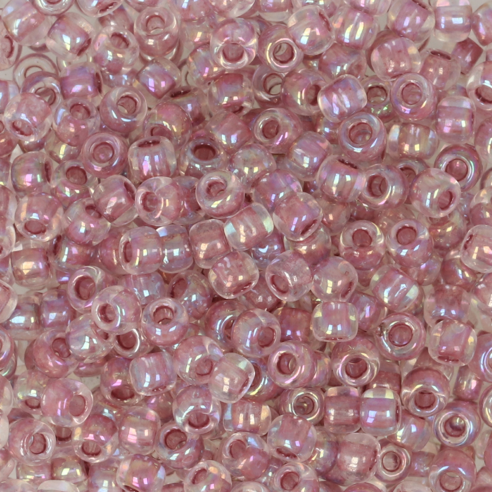 saatperlen toho 8/0 inside color rainbow crystal/stawberry lined (771) | 10gr