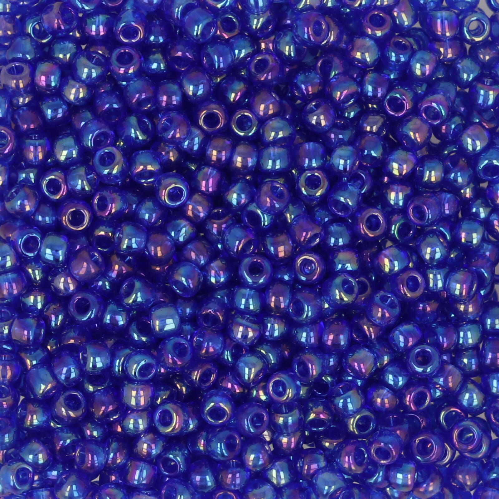 saatperlen toho 11/0 transparent rainbow cobalt blue (87) | 10gr