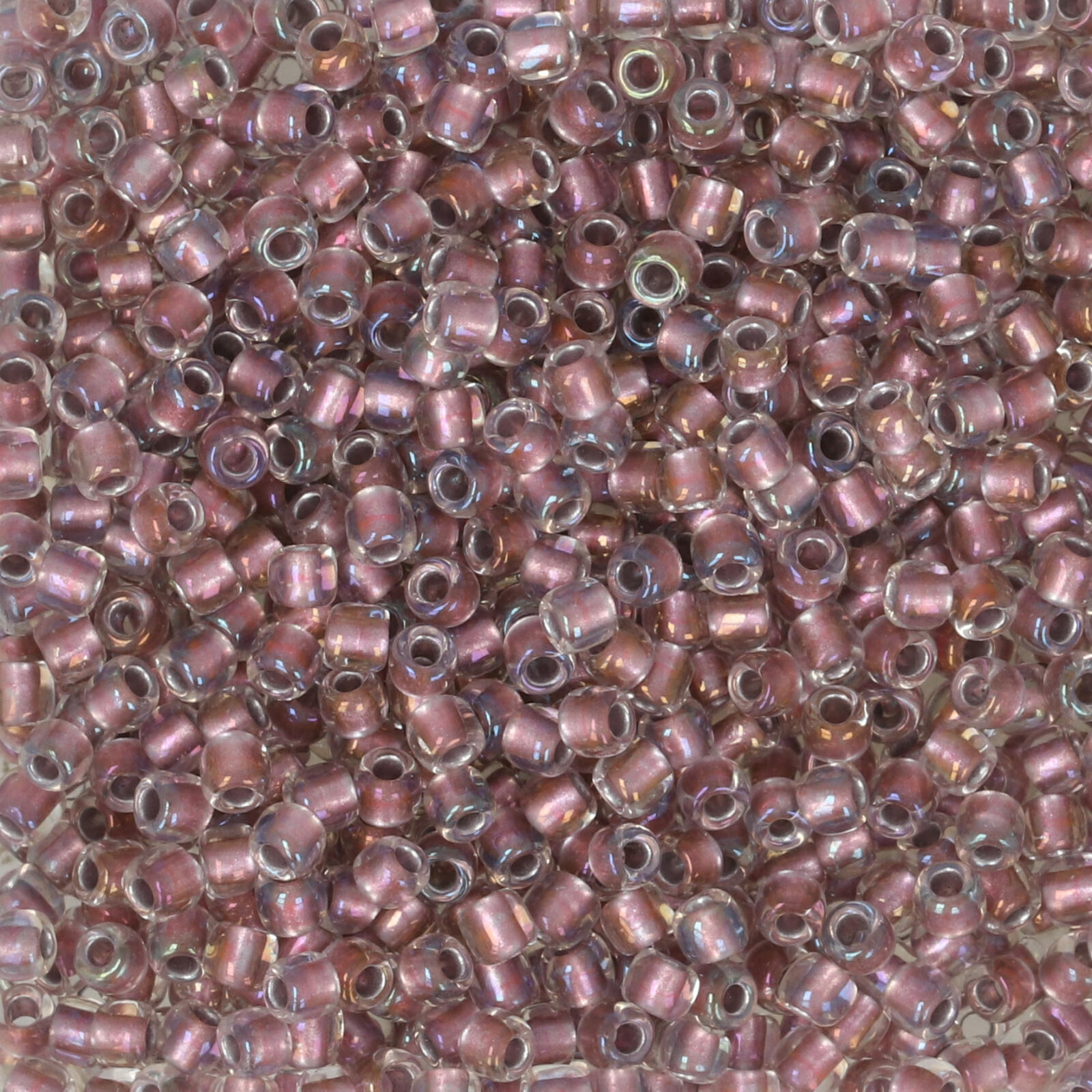 rocaille toho seed beads 11/0 - inside color crystal/rose gold lined (267) | 10gr