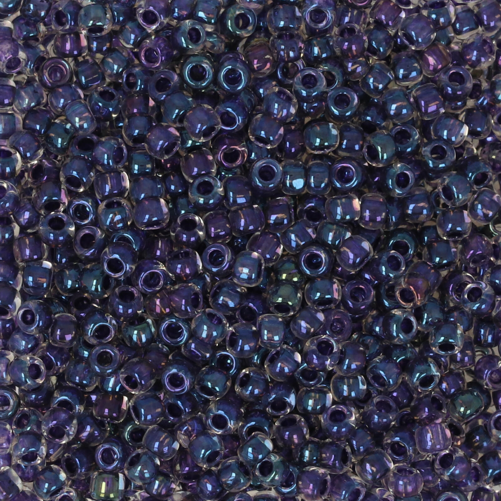 saatperlen toho 11/0 inside color rainbow crystal/tanzanite lined (181) | 10gr