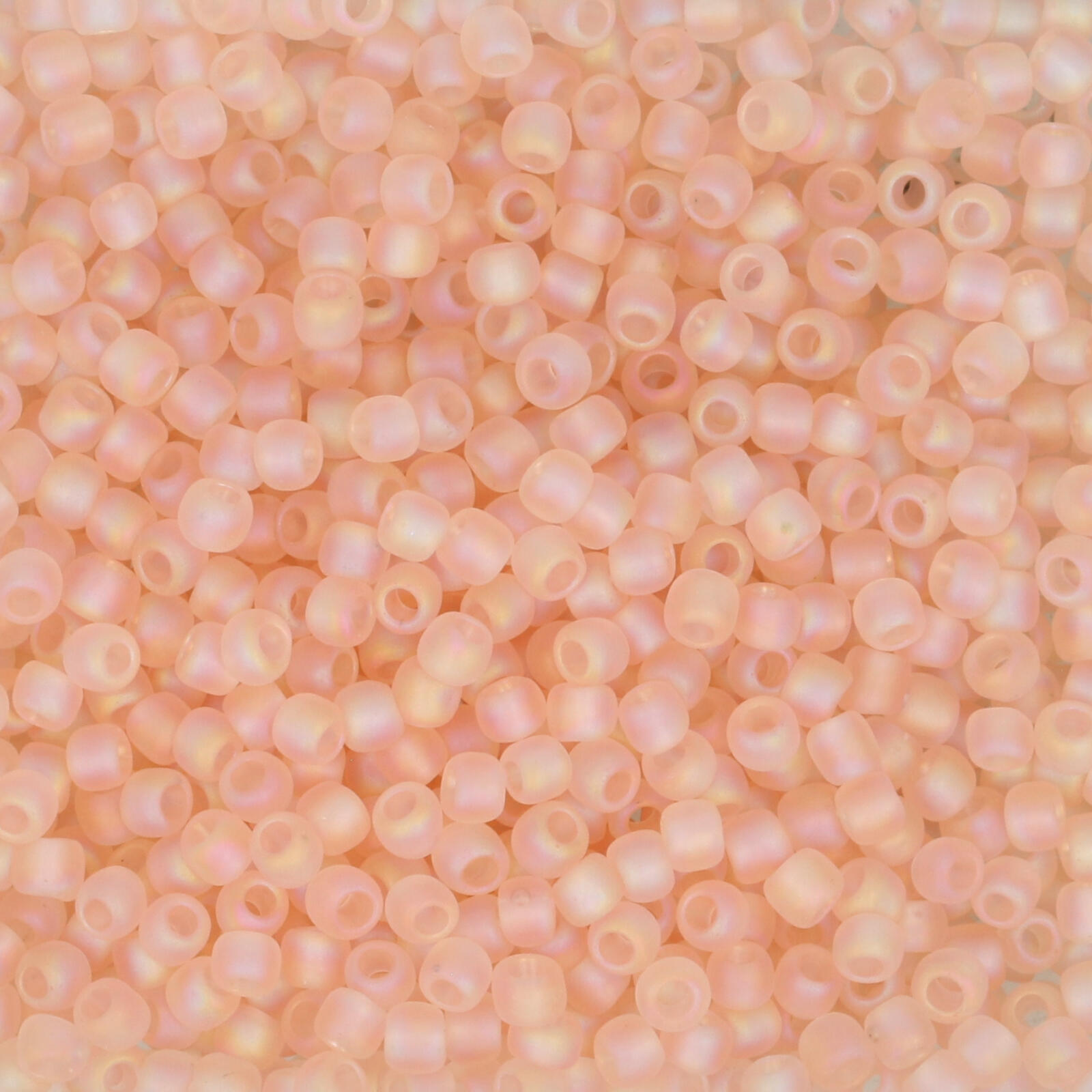 rocaille toho seed beads 11/0 - trasperent rainbow frosted rosaline (169f) | 10gr