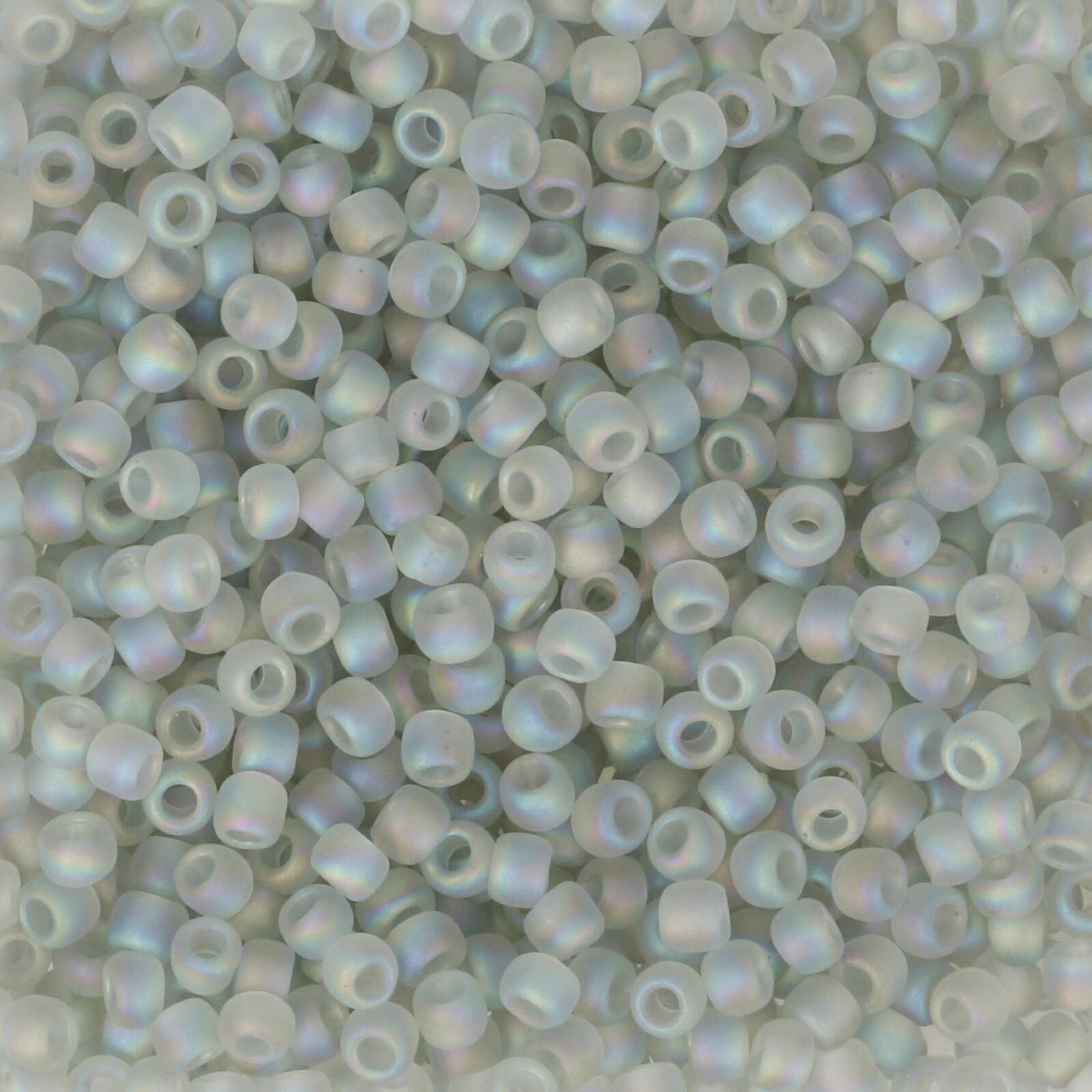 rocaille toho seed beads 11/0 - trasperent rainbow frosted black diamond (176af) | 10gr