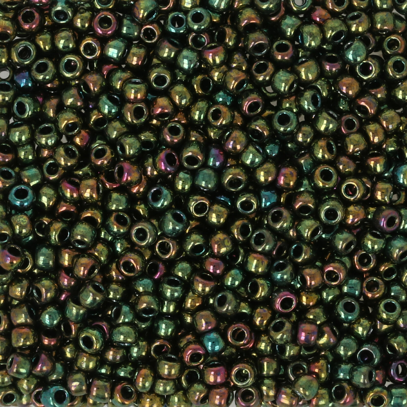 rocaille toho seed beads 11/0 - higher metallic iris olivine (508) | 10gr