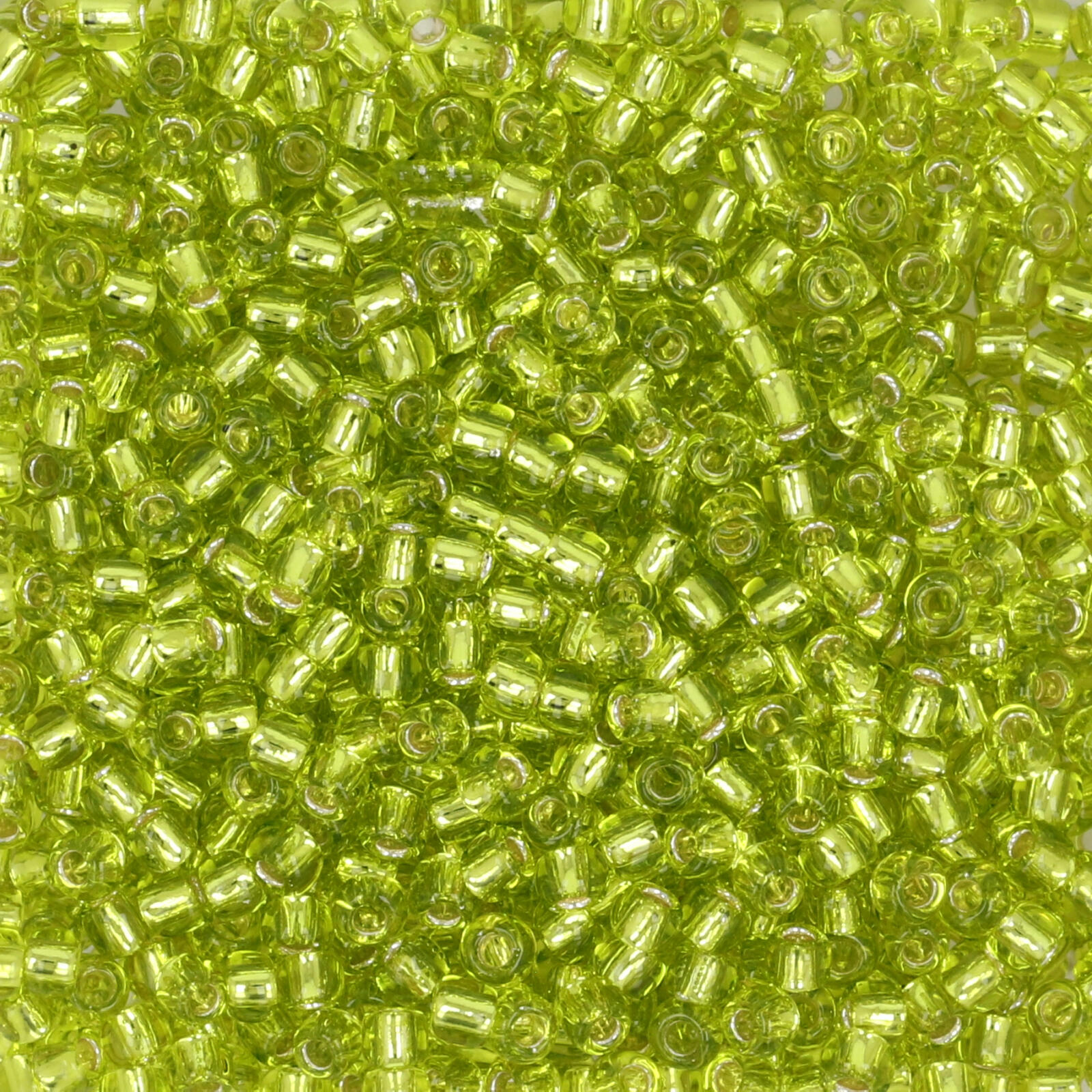 saatperlen toho 11/0 silver-lined lime green (24) | 10gr