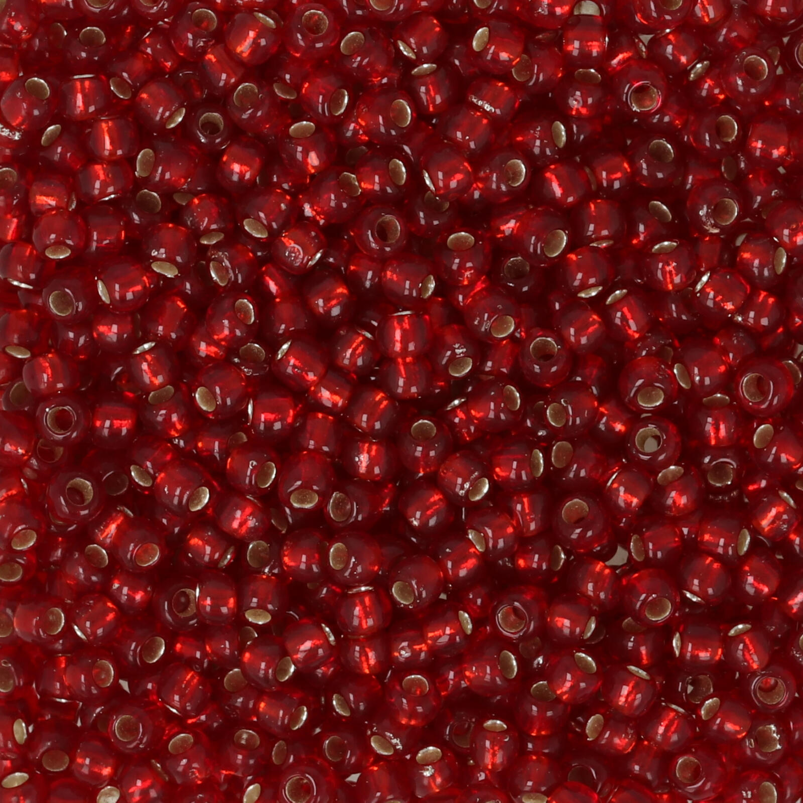 rocaille toho seed beads 11/0 silver-lined ruby (25c) | 10gr