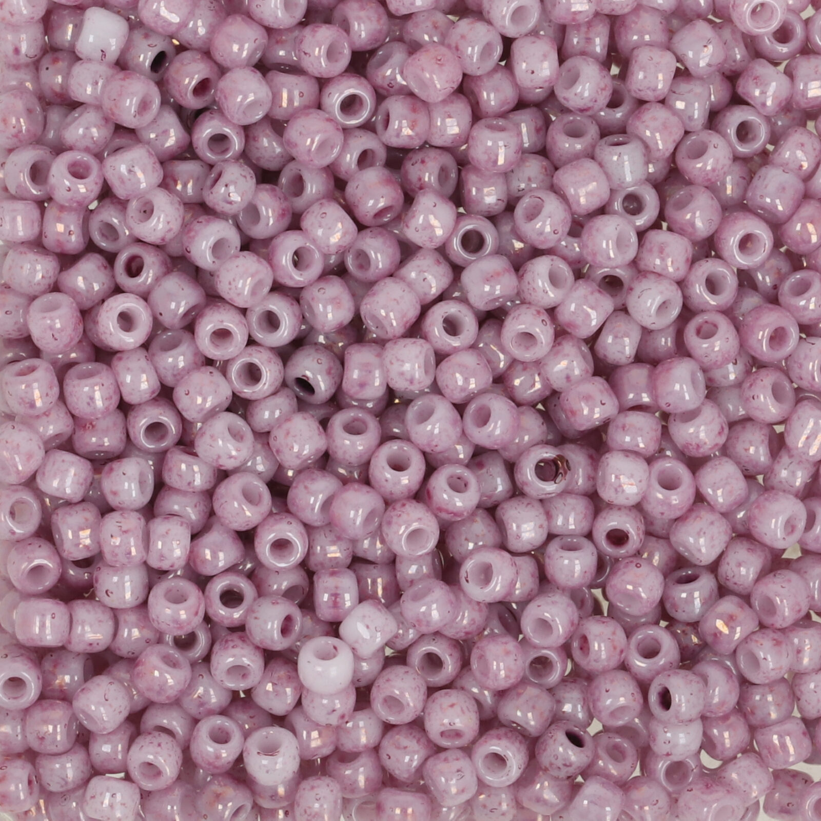 saatperlen toho 11/0 marbled opaque white/pink (1200) | 10gr