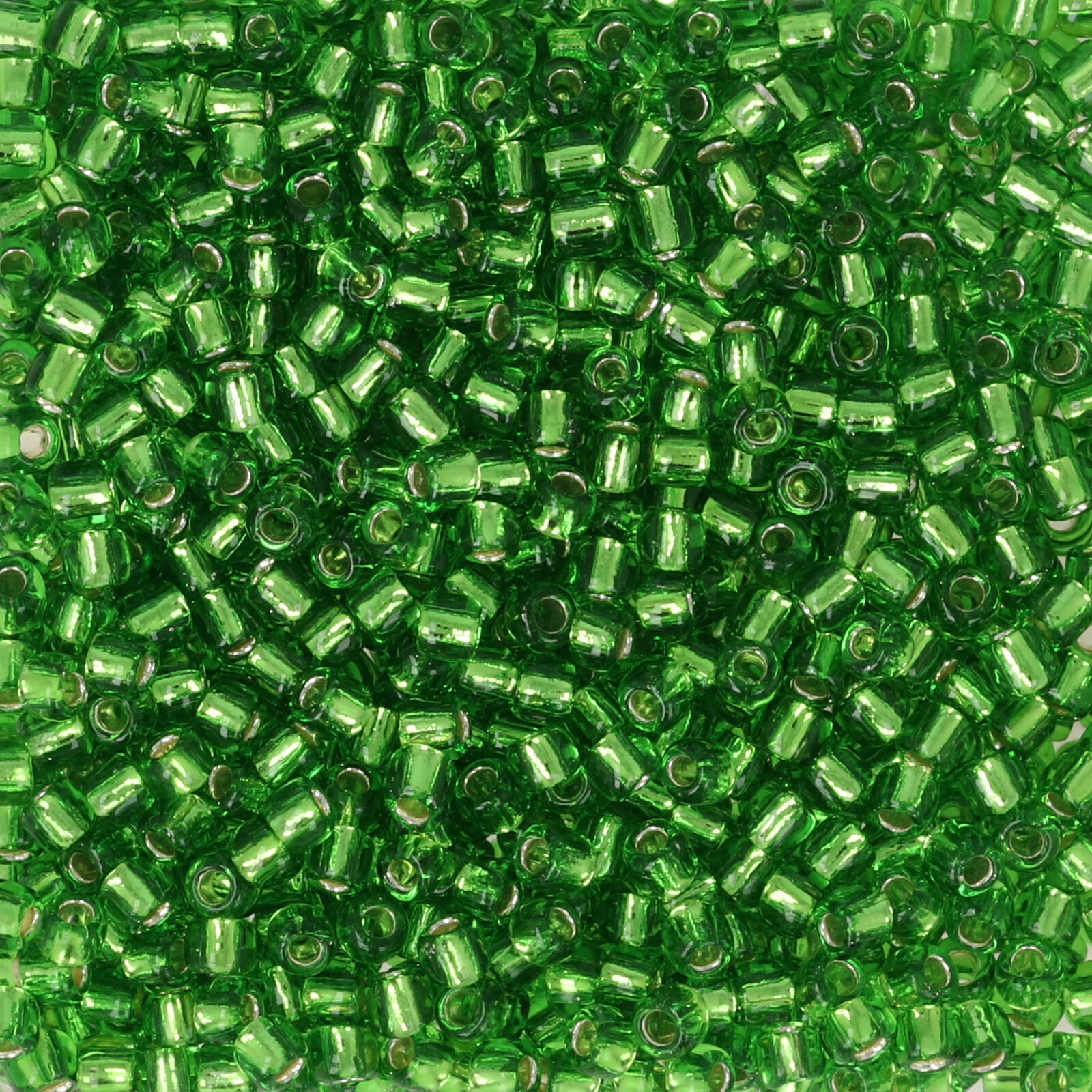 rocaille toho seed beads 11/0 - silver-lined peridot (27) | 10gr