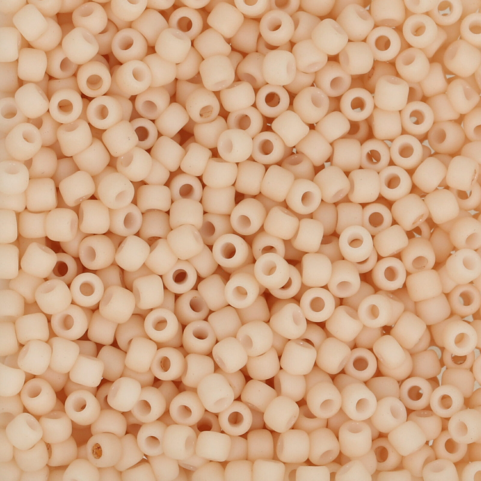rocaille toho seed beads 11/0 - opaque pastel frosted apricot (763) | 10gr