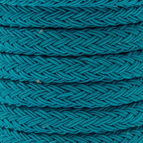 textile braided regaliz turquoise 10x8mm | 20cm