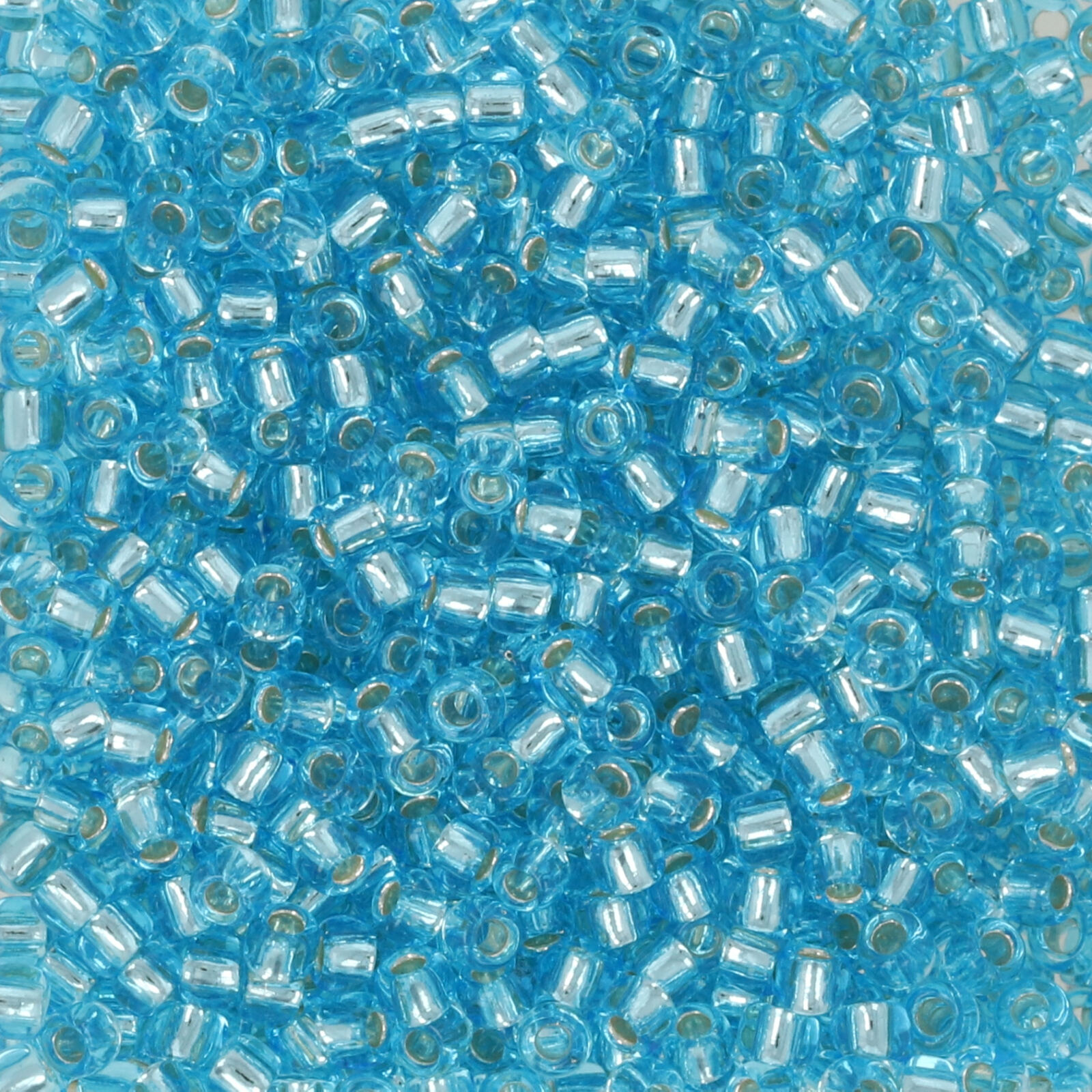 rocaille toho seed beads 11/0 silver-lined aquamarine (23) | 10gr