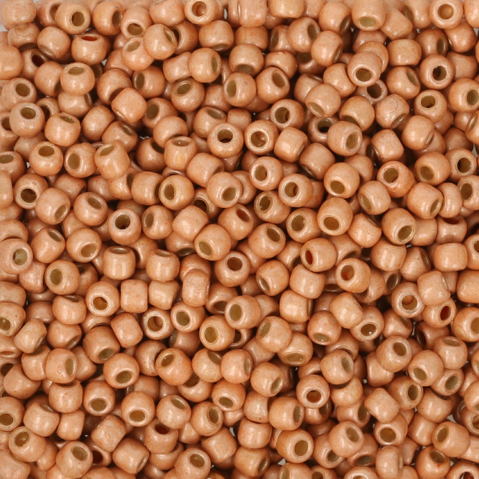 rocaille toho seed beads 11/0 permanent finish matte galvanized rose gold (pf551f) | 10gr