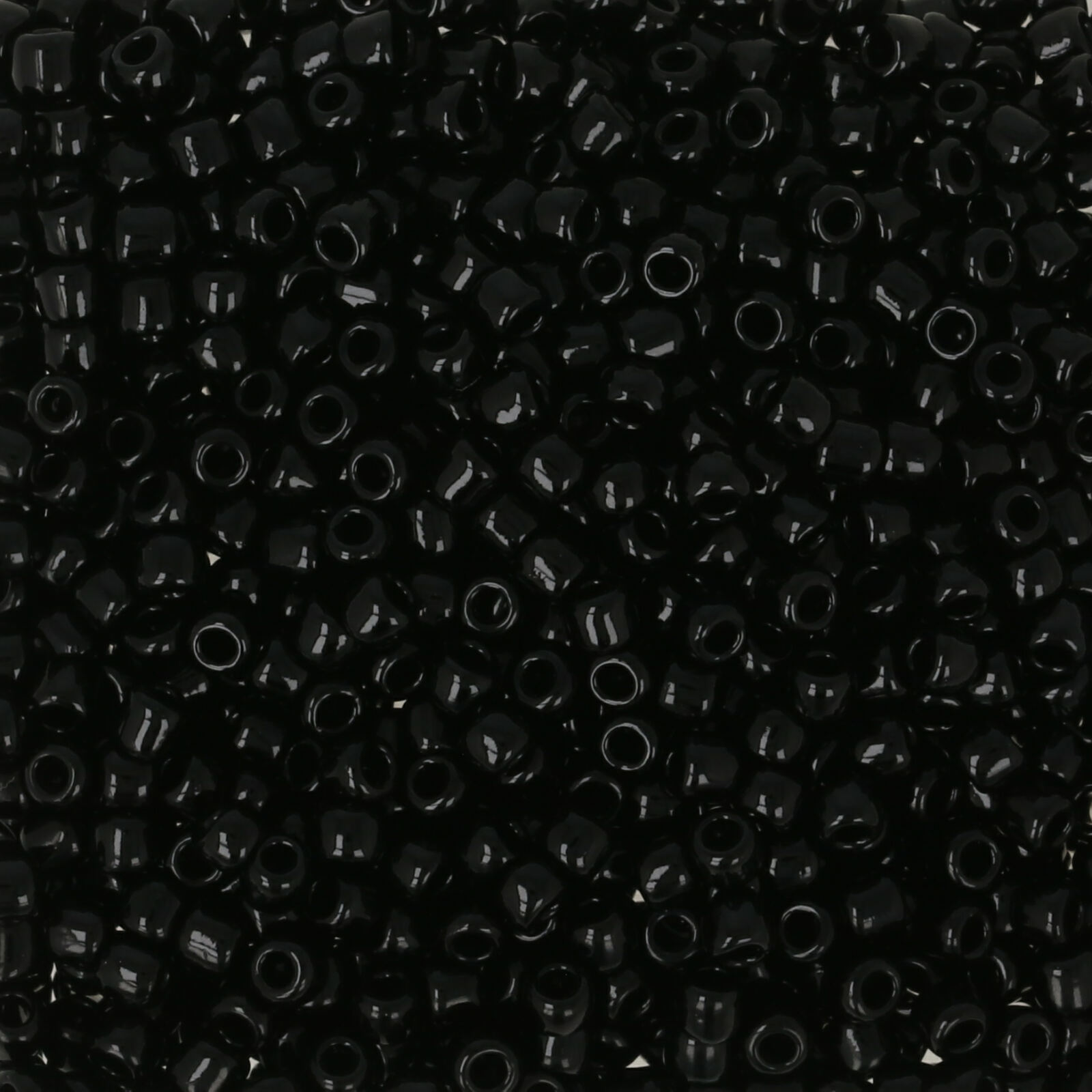 rocaille toho seed beads 11/0 - opaque jet (49) | 10gr