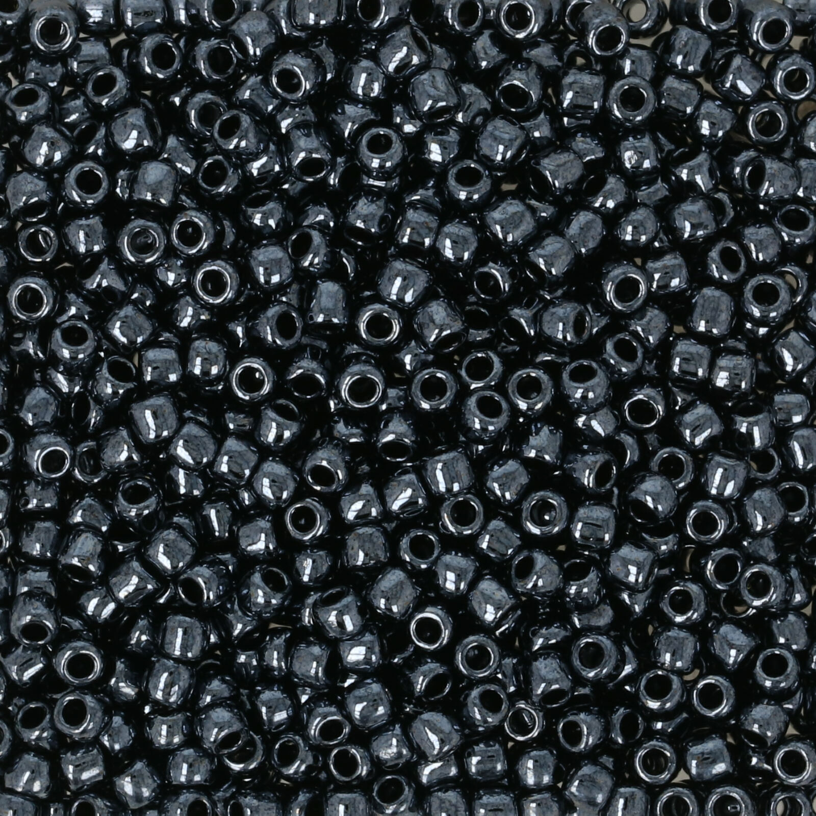 rocaille toho seed beads 11/0 - metallic hematite (81) | 10gr