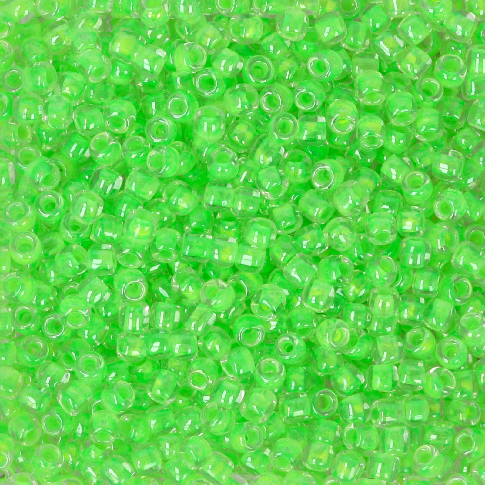saatperlen toho 11/0 luminous neon green (805) | 10gr