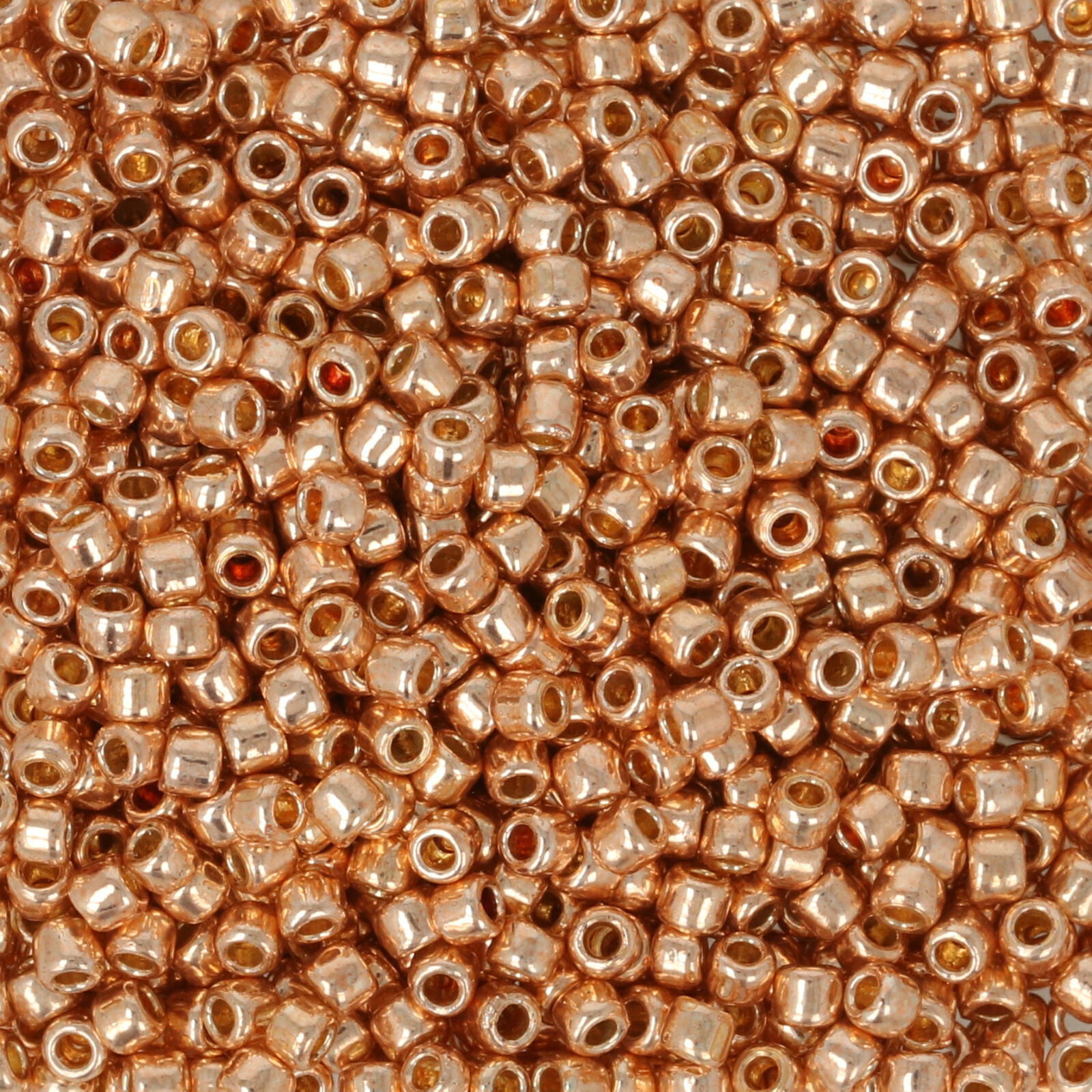 rocaille toho seed beads 11/0 permanent finish galvanized rose gold (pf551f) | 10gr