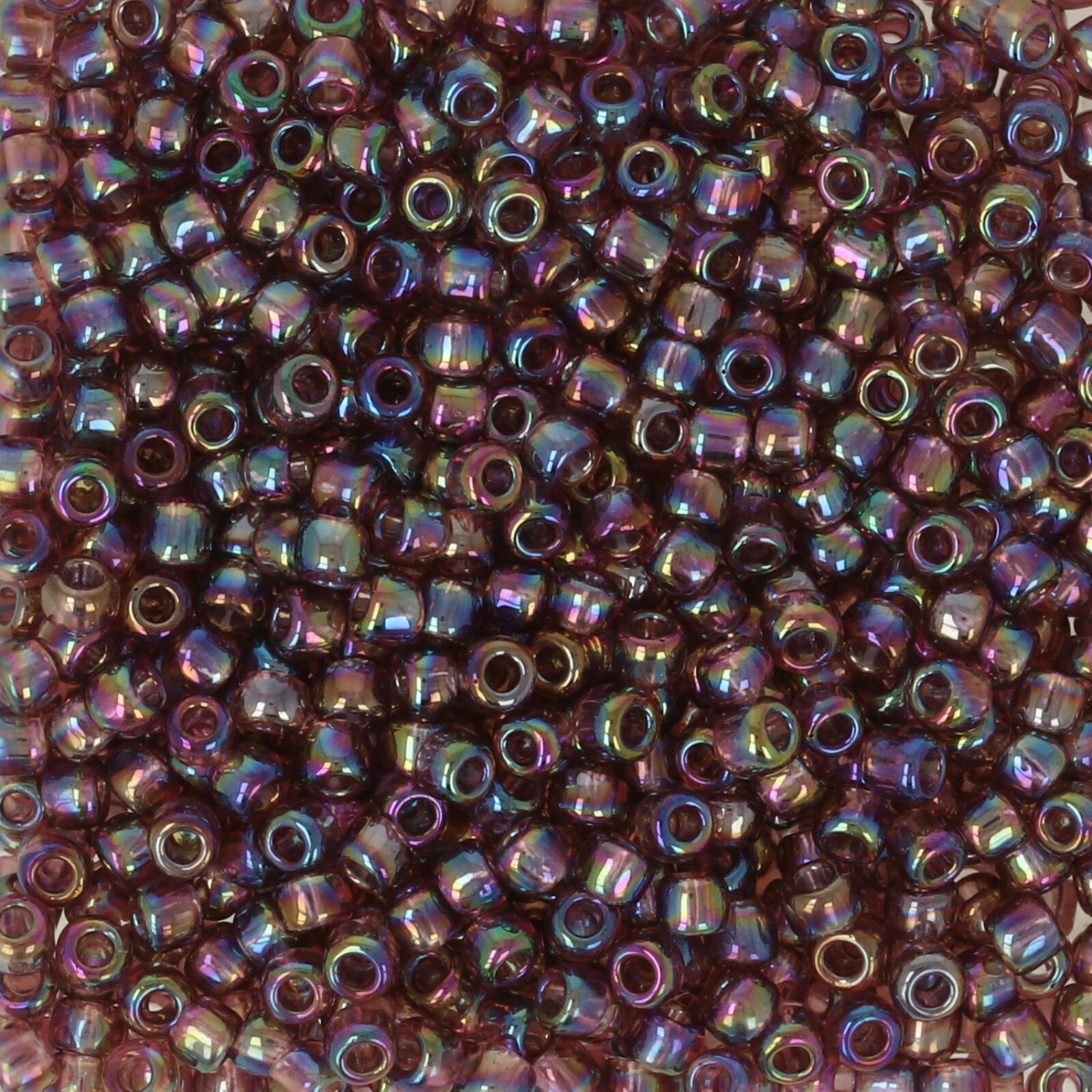 saatperlen toho 11/0 transparent rainbow medium amethyst (166b) | 10gr