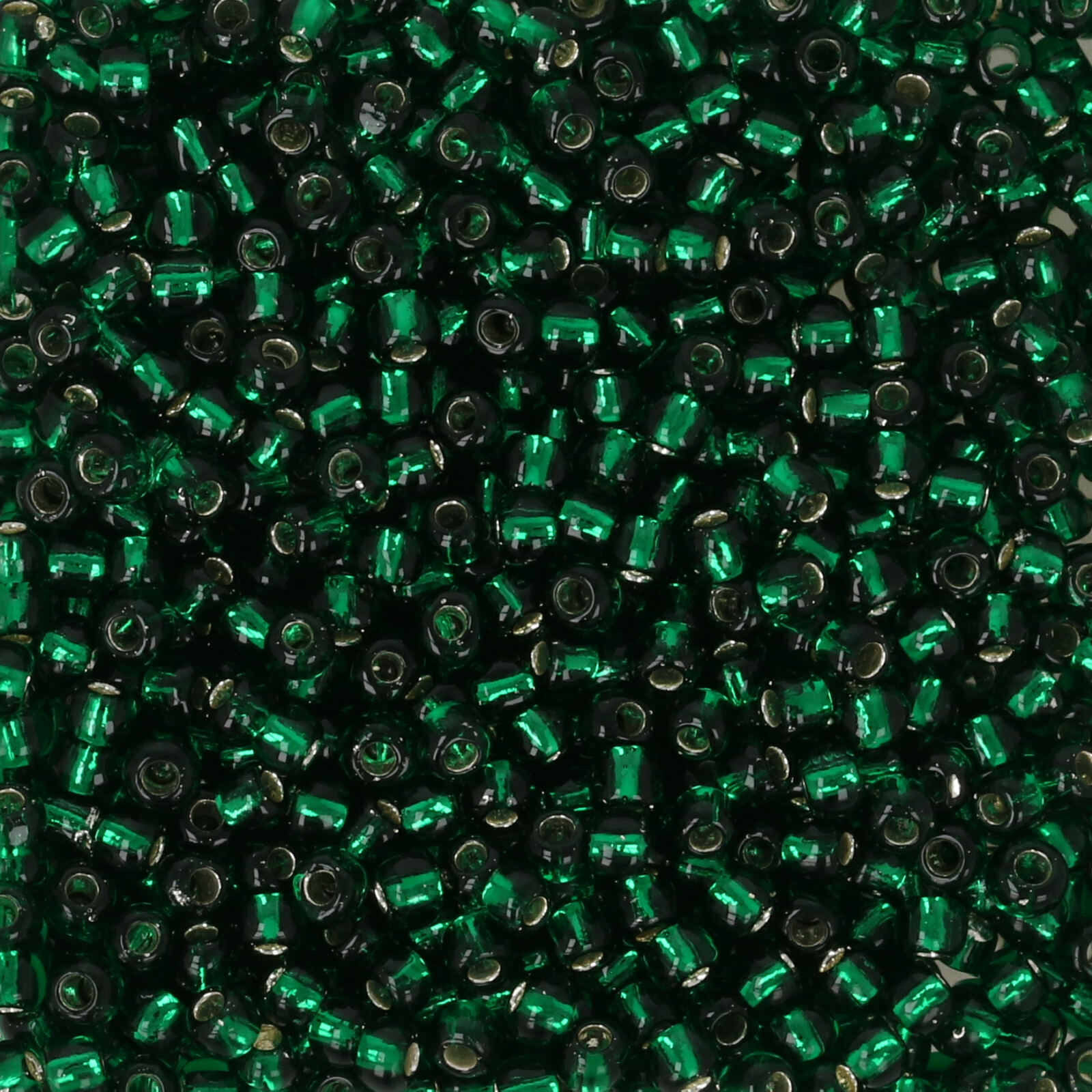 saatperlen toho 11/0 silver-lined green emerald (36) | 10gr