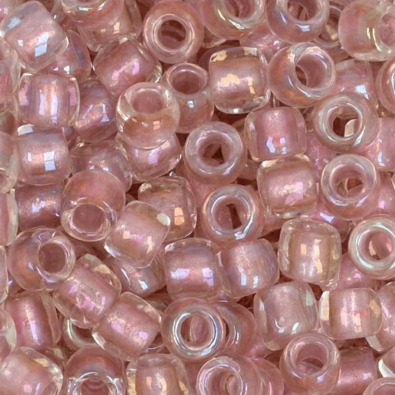 saatperlen toho 6/0 inside-color cristal/rose gold lined (267) | 10gr