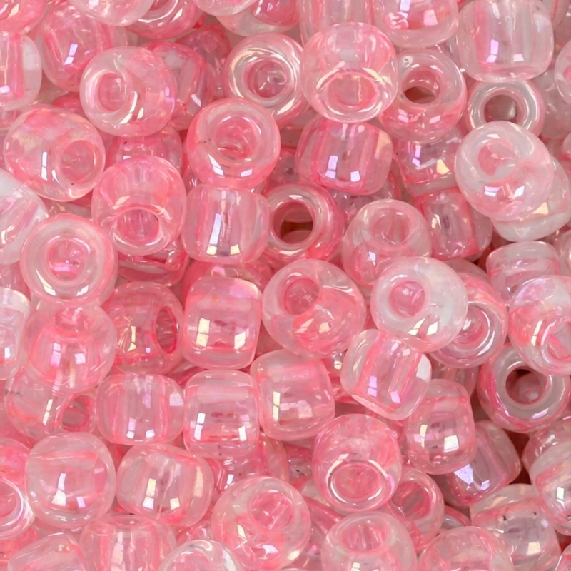 rocaille toho seed beads 6/0 - transparent rainbow ballerina pink (171d) | 10gr