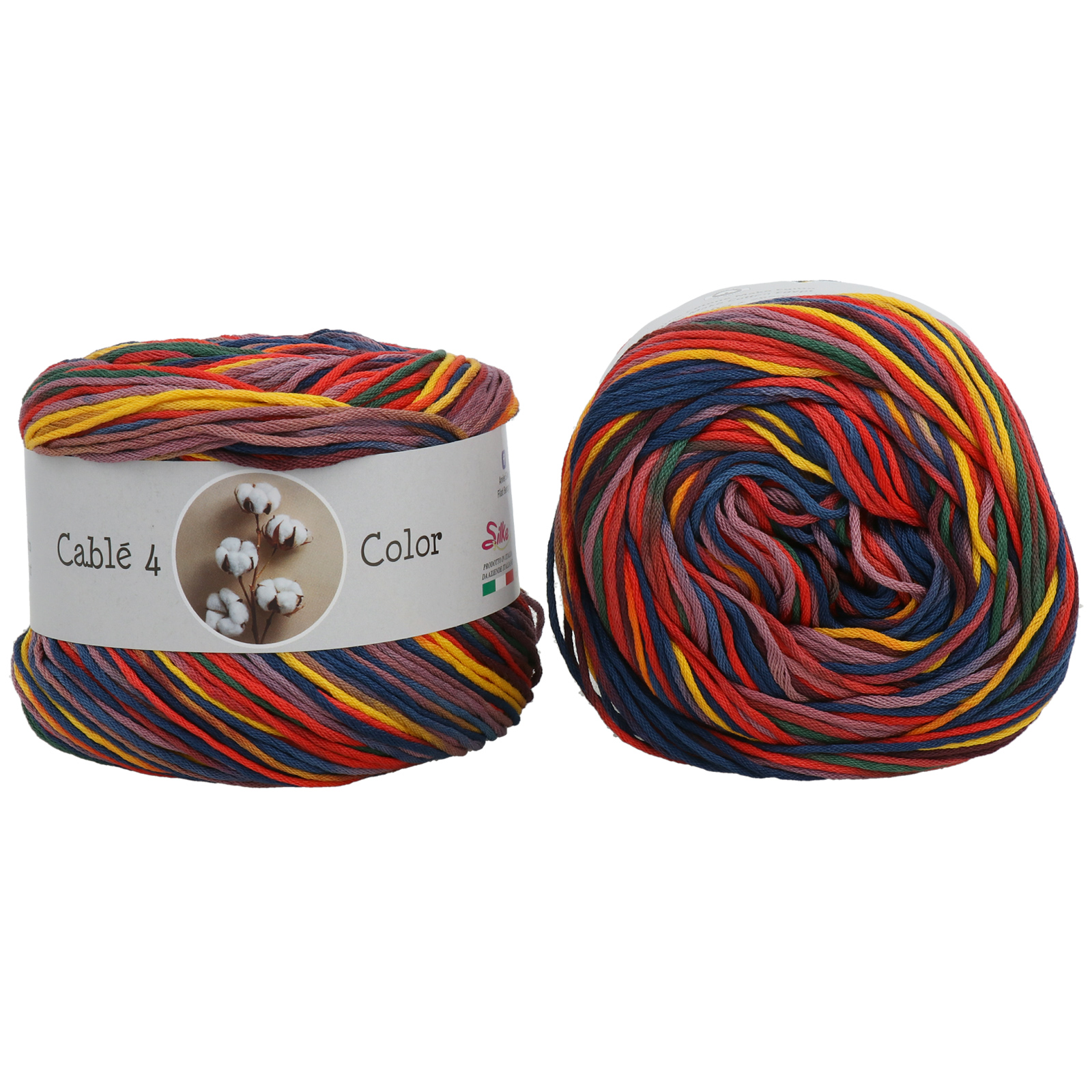 silke cablé 4 color - red/green (704) -100gr (205mt) | 1pc