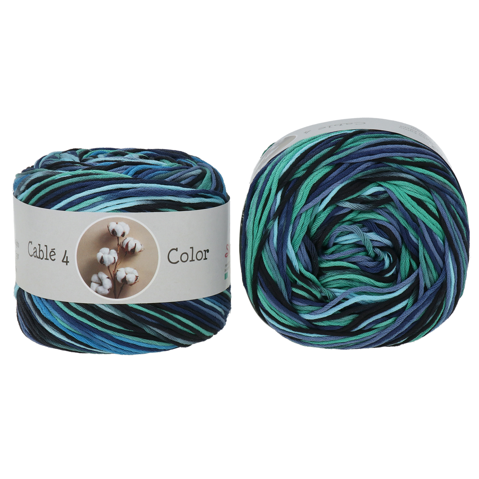 silke cablé 4 color - blue (706) -100gr (205mt) | 1pc