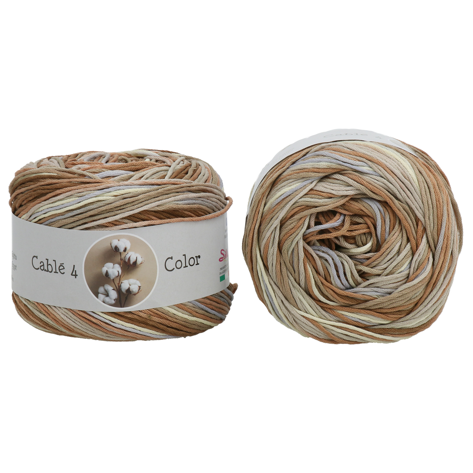 silke cablé 4 color - beige (714) -100gr (205mt) | 1pc
