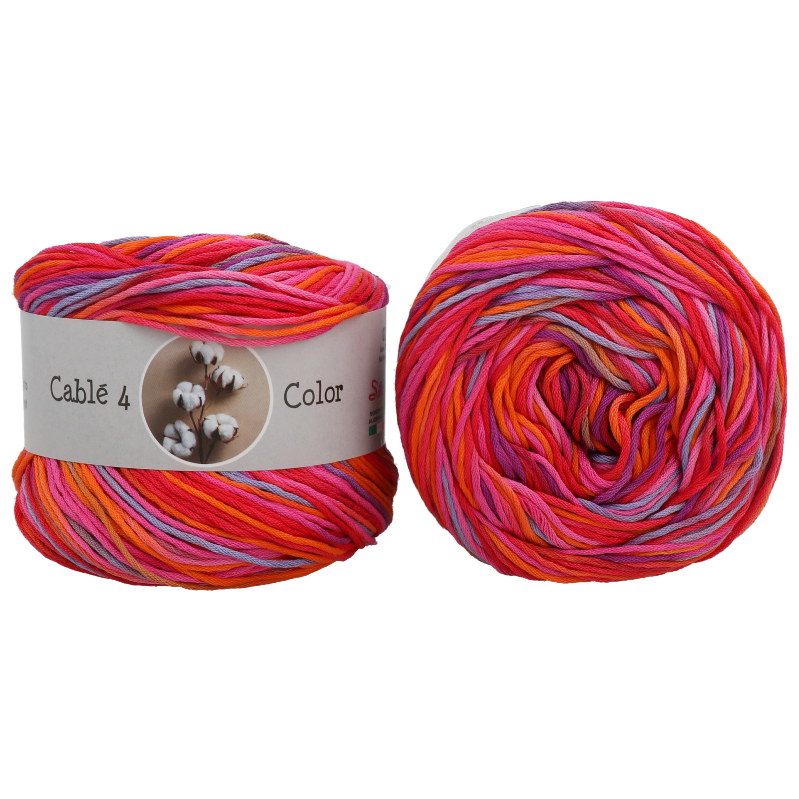 silke cablé 4 color - red (715) -100gr (205mt) | 1pc