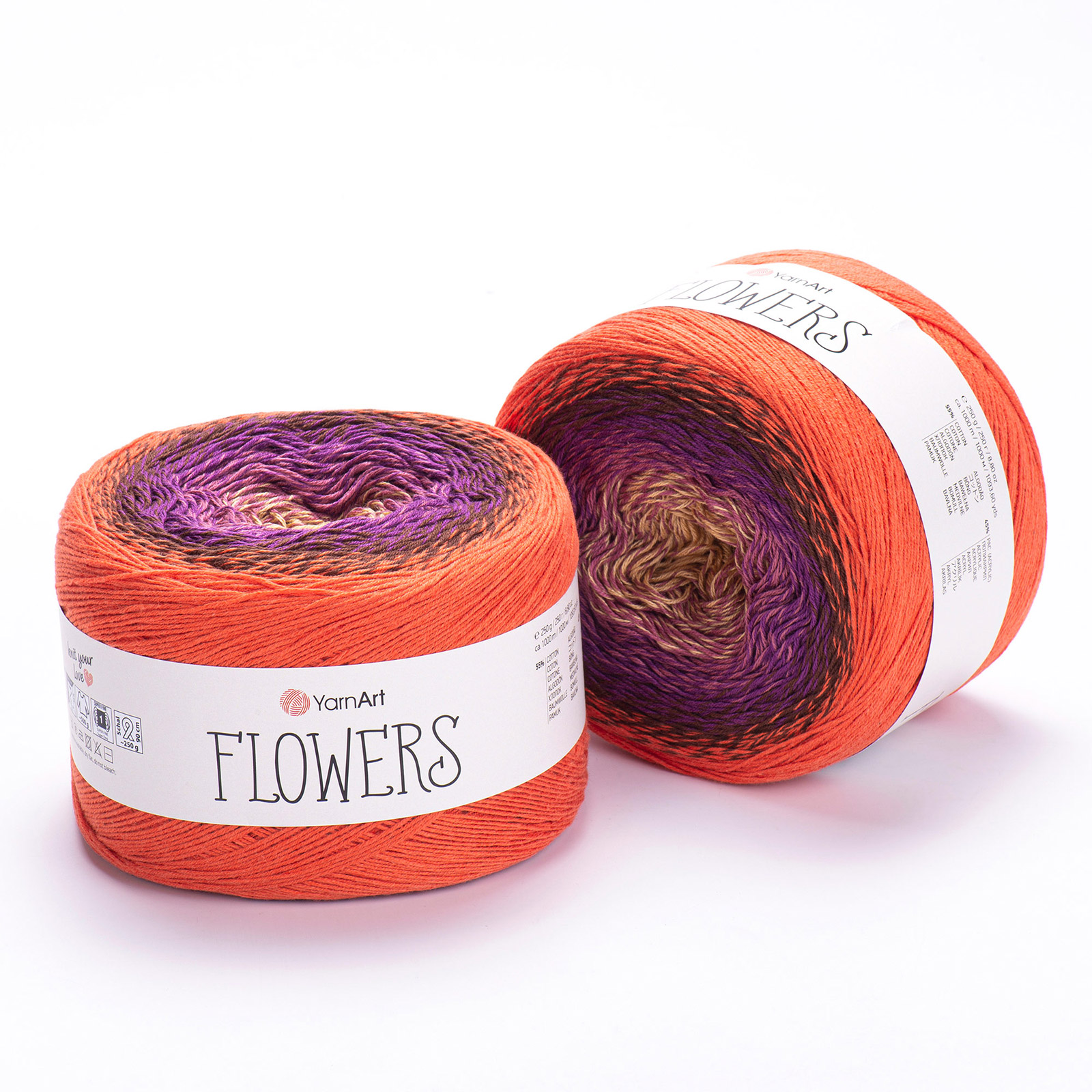yarnart flowers - passion fruit (295) - 250gr (1000mt) | 1pc