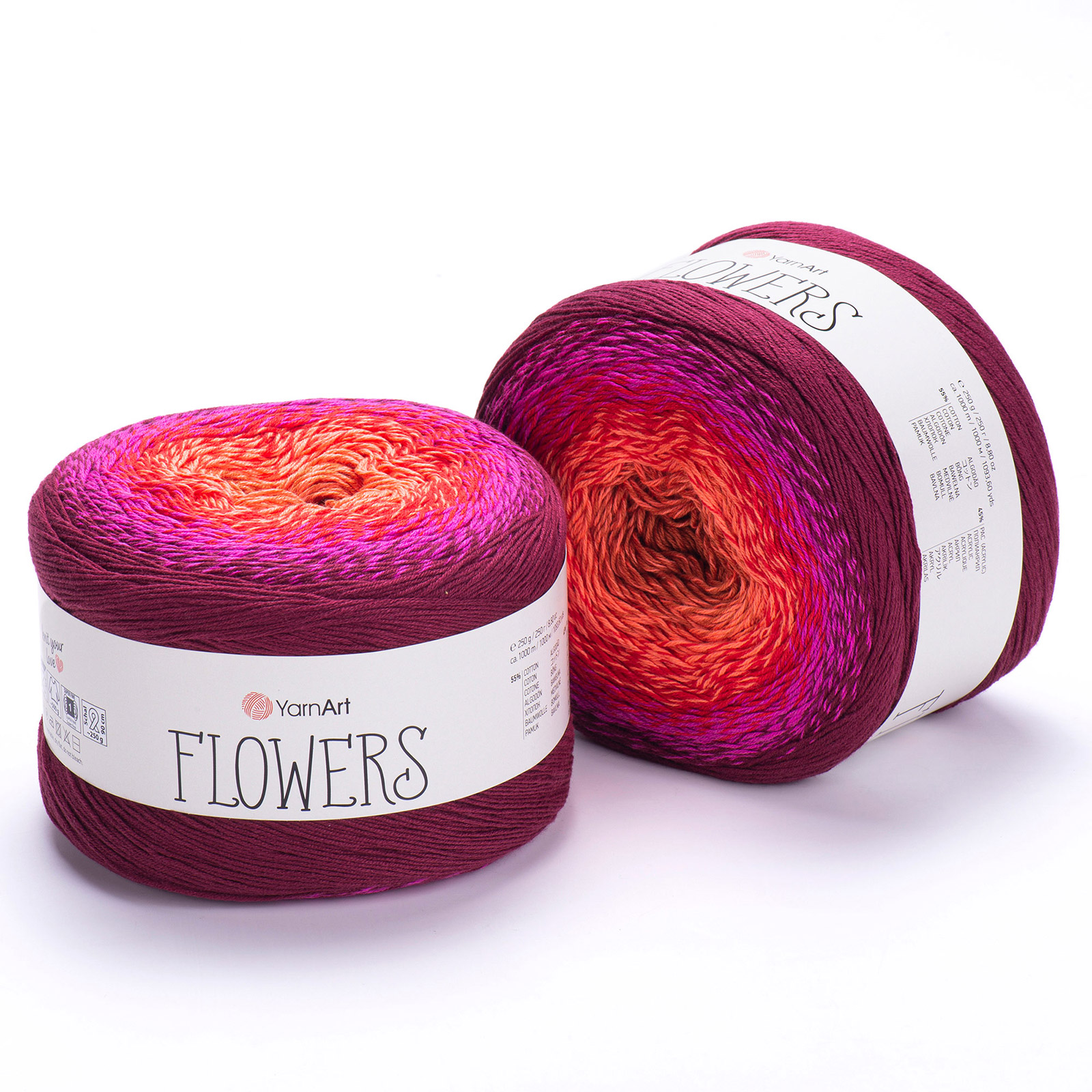 yarnart flowers - berry (310) - 250gr (1000mt) | 1pc