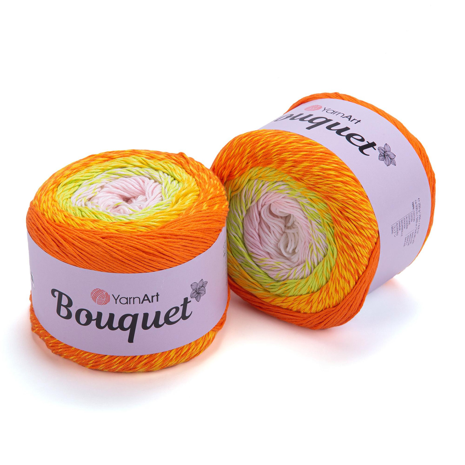 yarnart bouquet multicolor - citrus (714) - 250gr (500mt) | 1pc