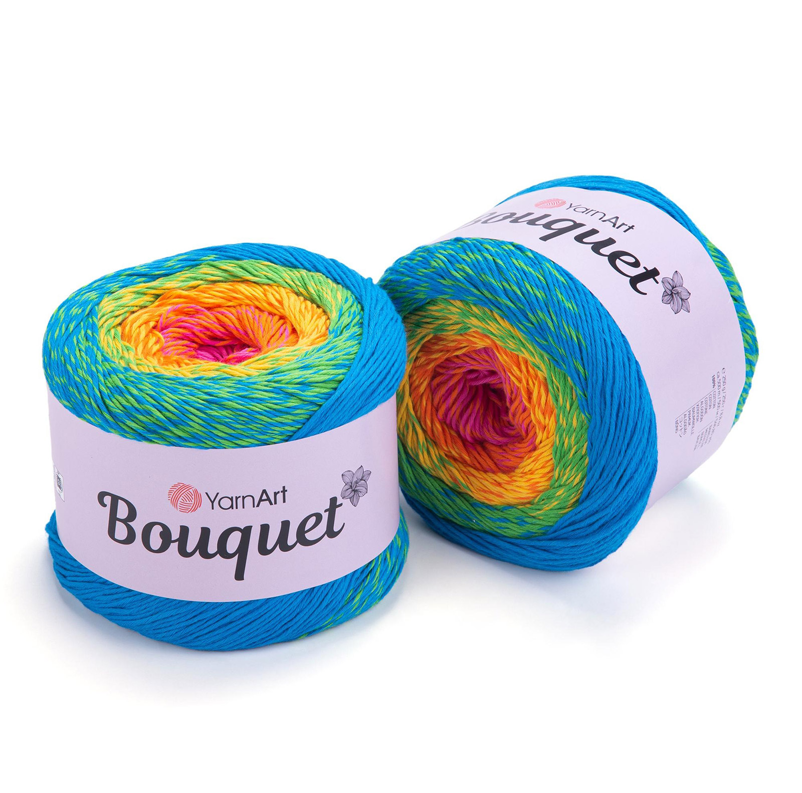 yarnart bouquet multicolor - rainbow (719) - 250gr (500mt) | 1pc