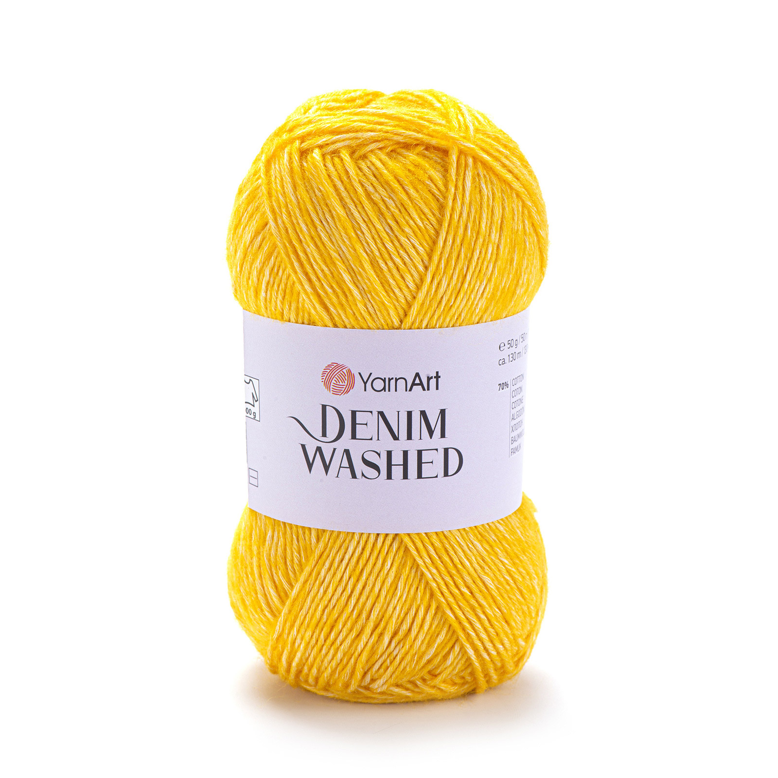 yarnart denim washed - yellow (901) - 50gr (130mt) | 1pc