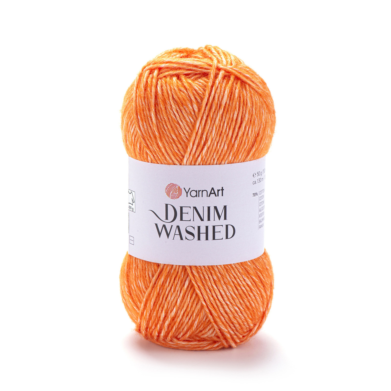 yarnart denim washed - orange (902) - 50gr (130mt) | 1pc