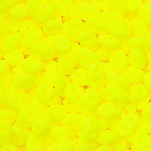 superduo seed beads 5x2,5mm - neon yellow | 10gr