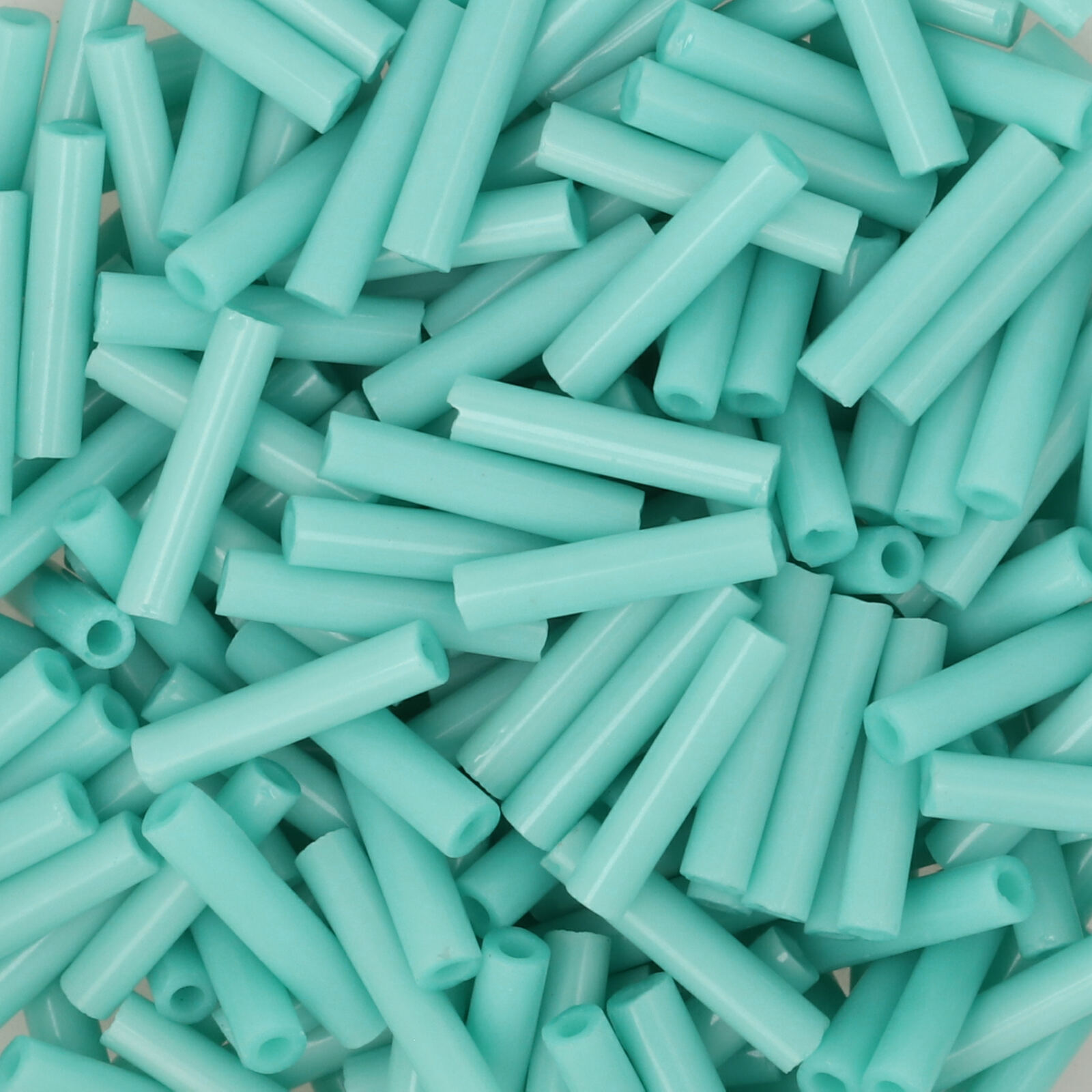 bugle toho beads 9mm - opaque turquoise (55) | 10gr