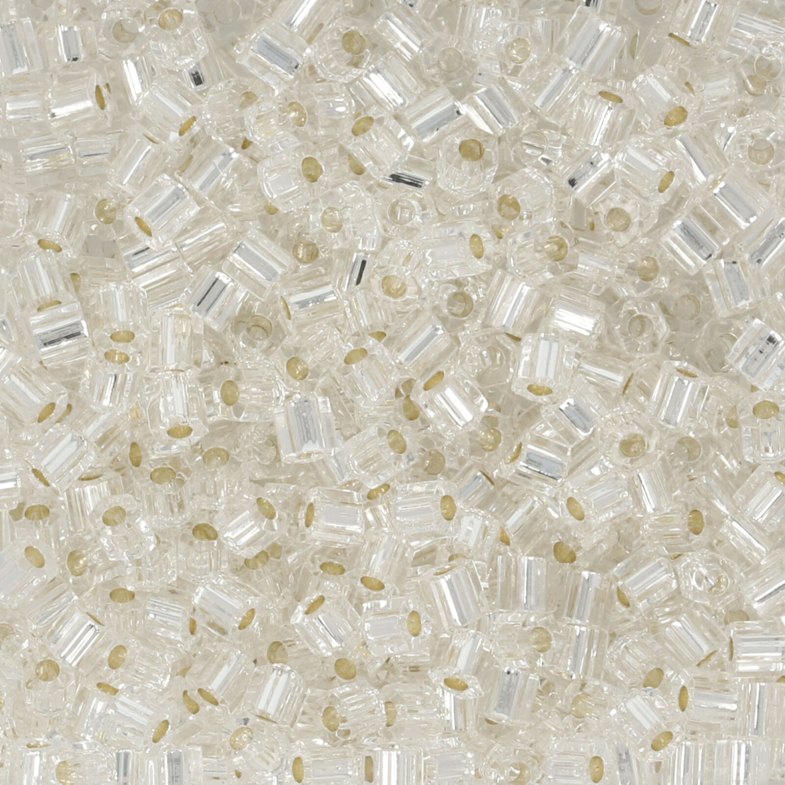 hexagon toho seed beads 11/0 - silver-lined crystal (21) | 10gr