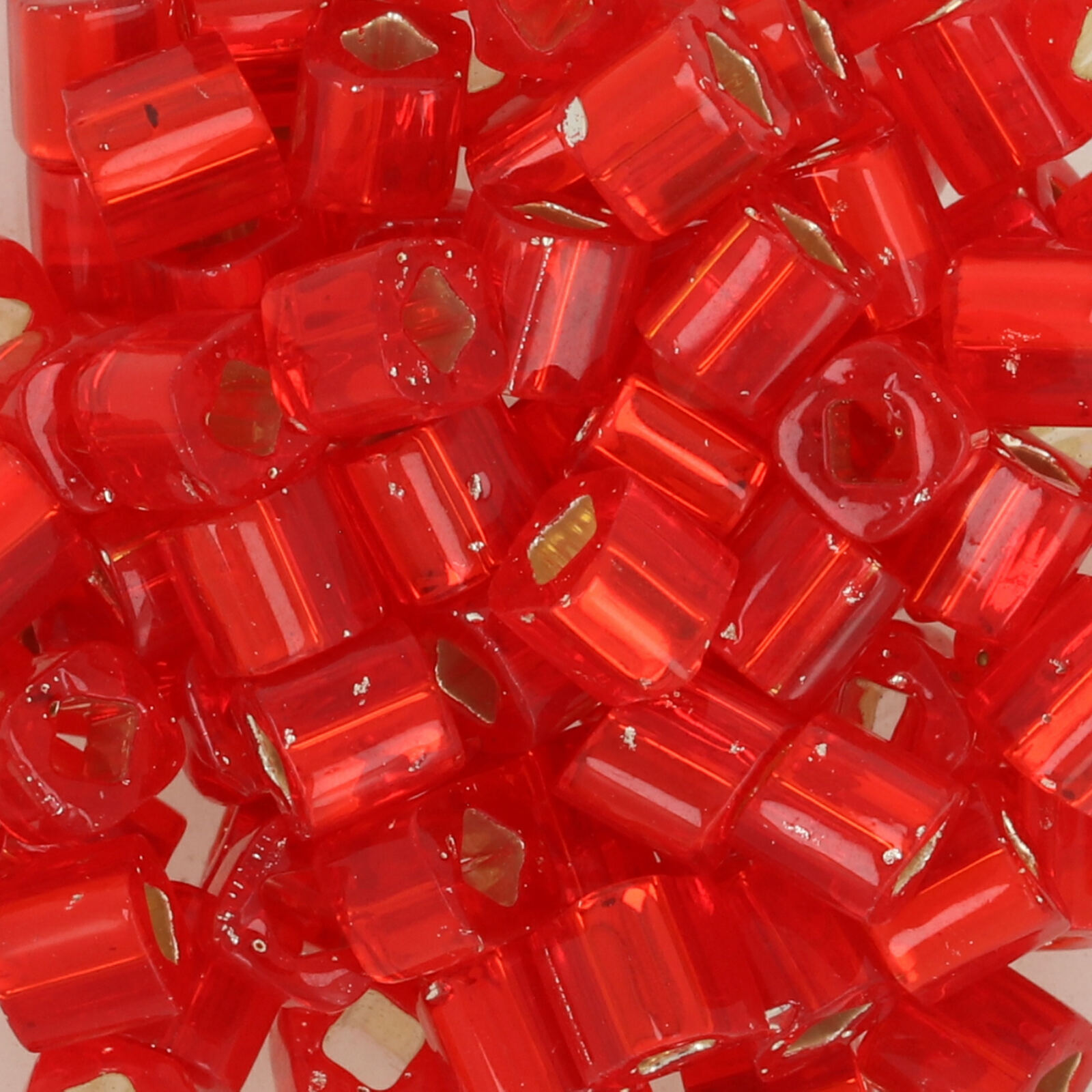 cube perlen toho 4mm silver-lined siam ruby (25b) | 10gr