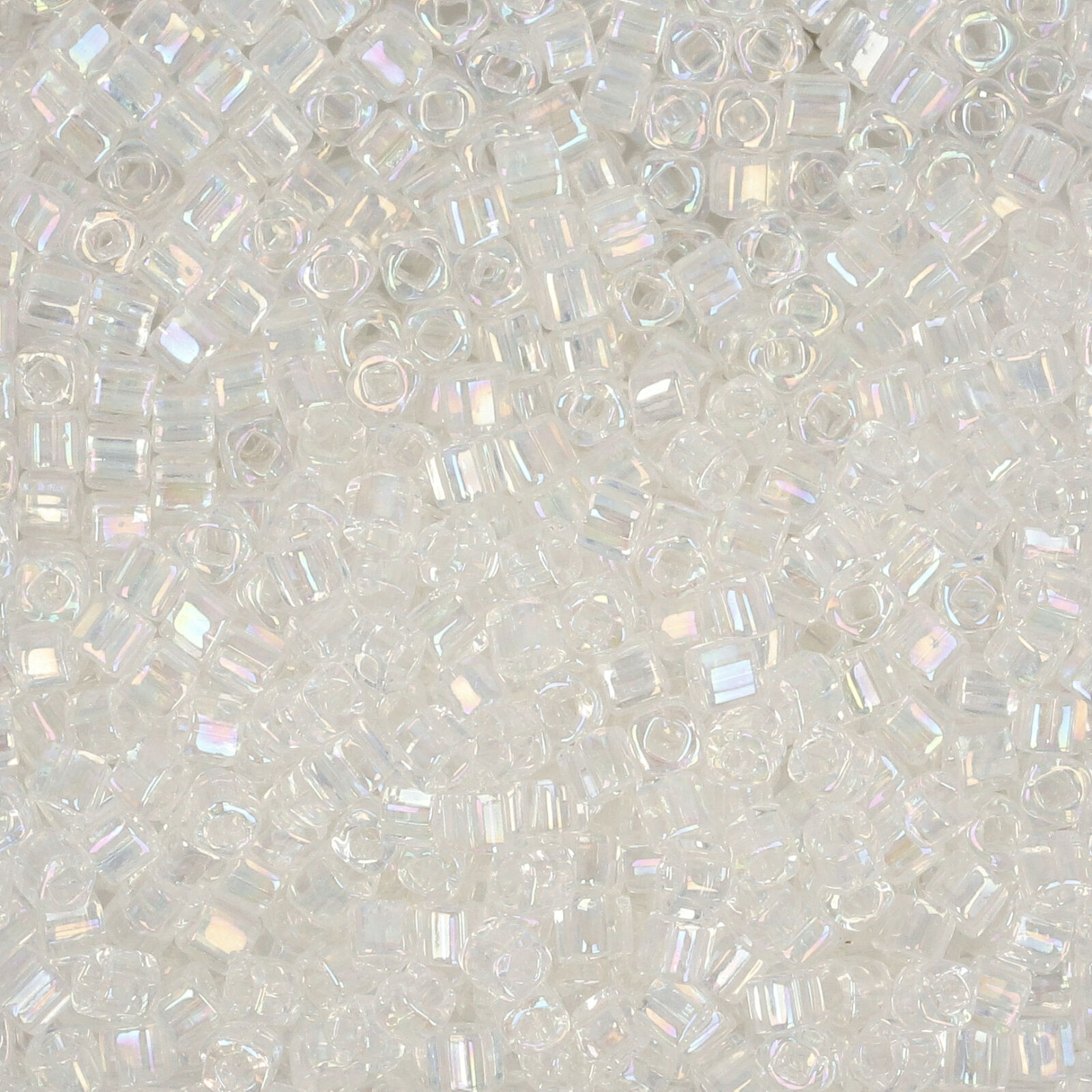 cube toho beads 1,5mm - transparent rainbow crystal (161) | 10gr