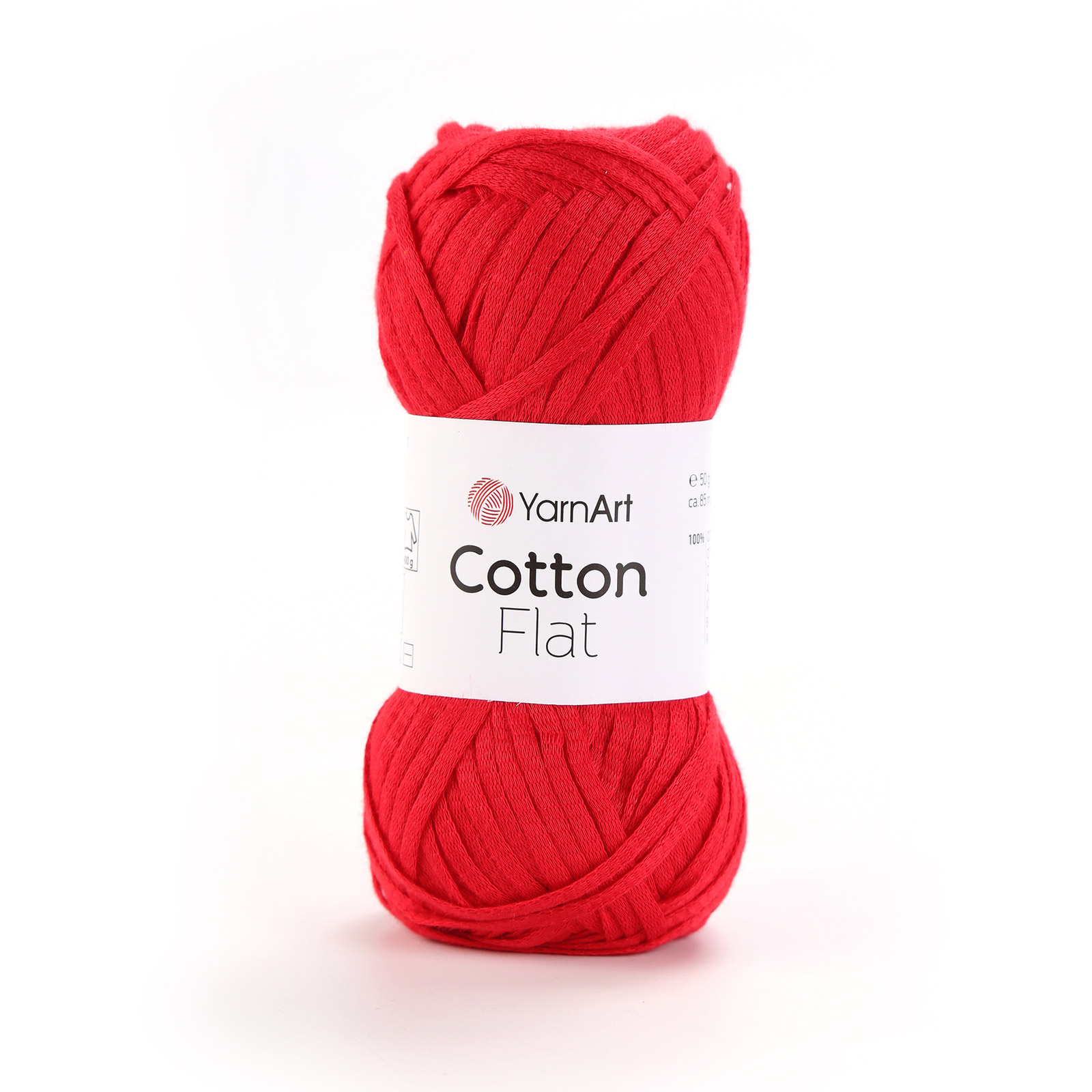 yarnart cotton flat - rot (6722) - 50gr (85mt) | 1st