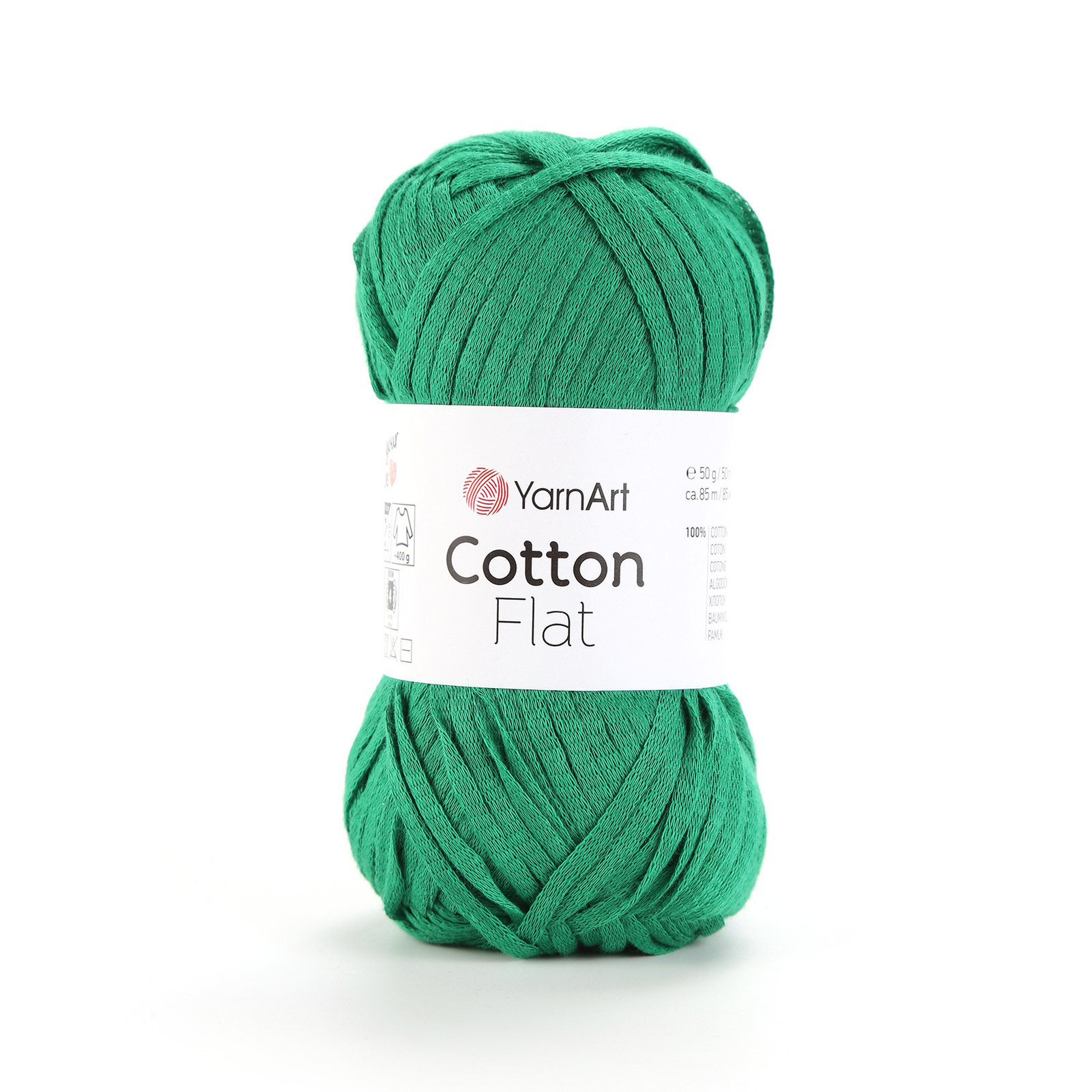 yarnart cotton flat - smaragd (6732) - 50gr (85mt) | 1st