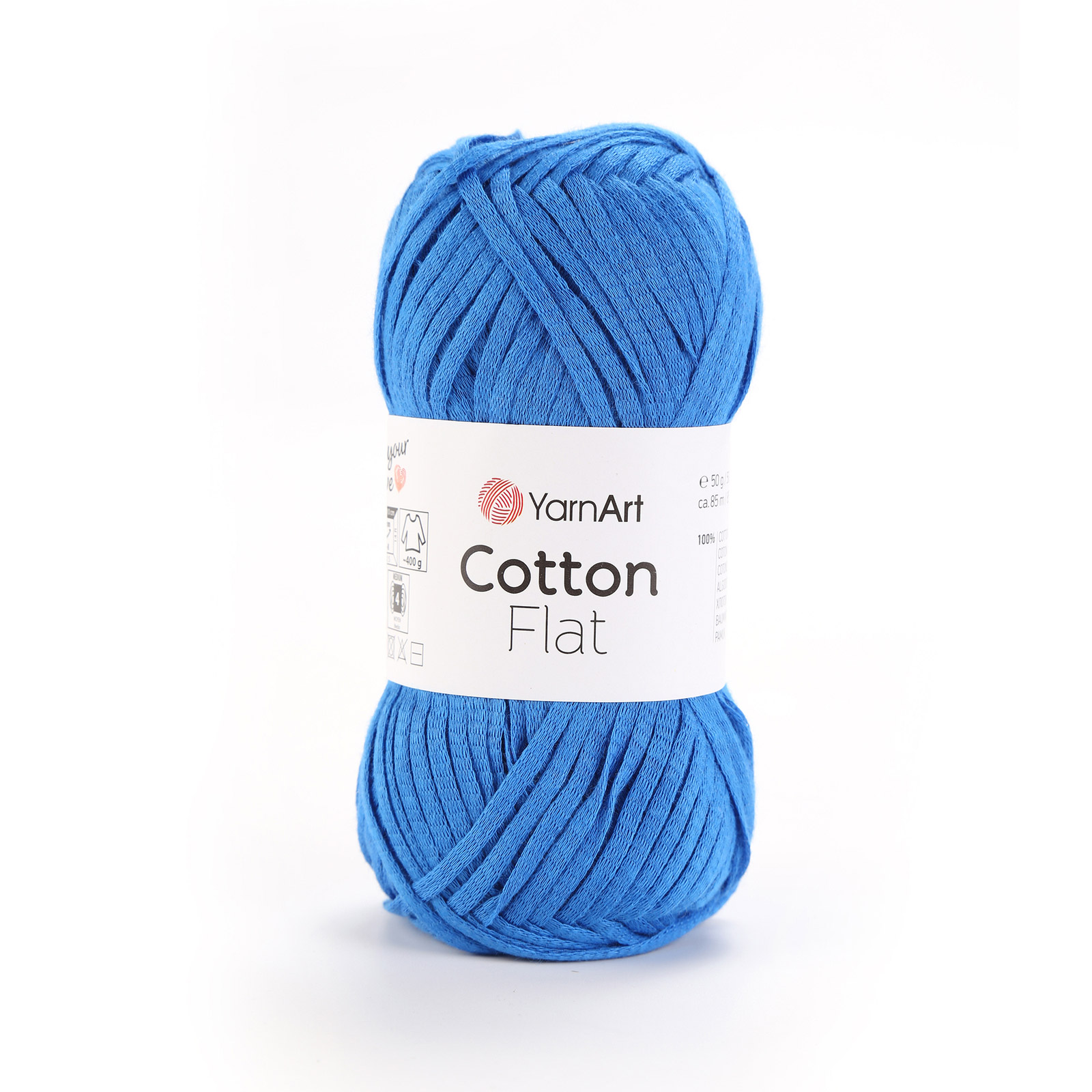 yarnart cotton flat - blau (6736) - 50gr (85mt) | 1st