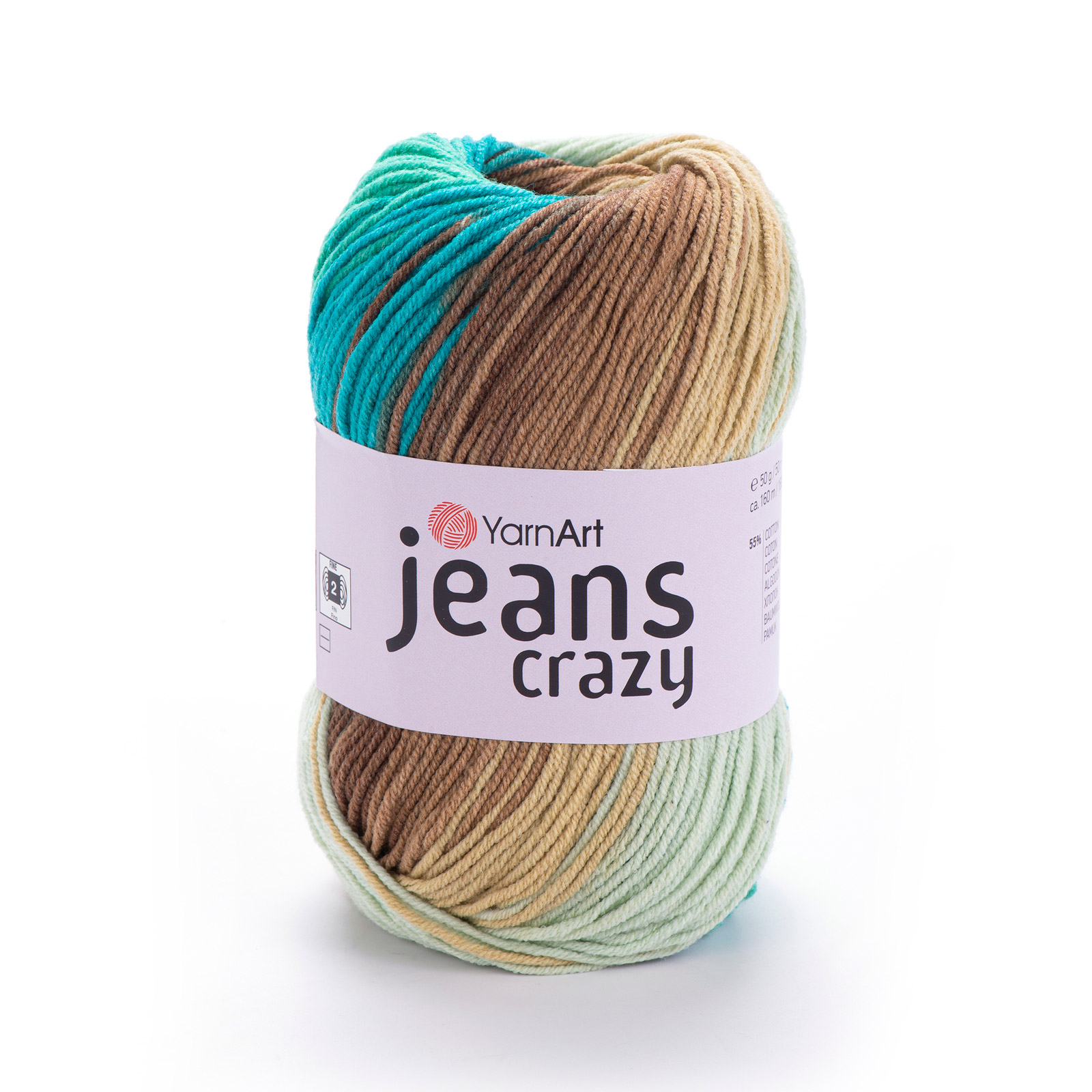 yarnart jeans crazy - seychelles (8216) - 50gr (160mt) | 1pc