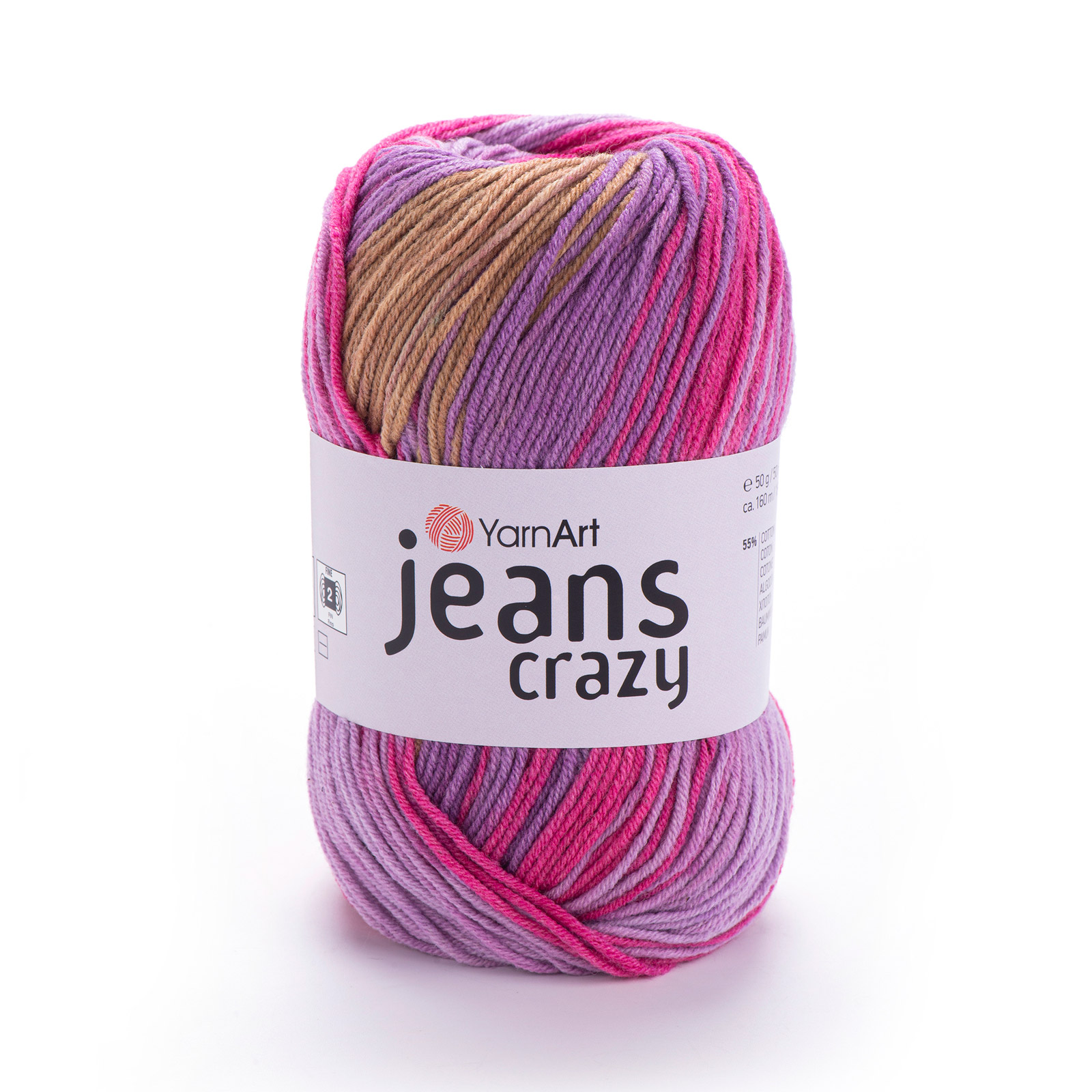 yarnart jeans crazy - girlish (8217) - 50gr (160mt) | 1st