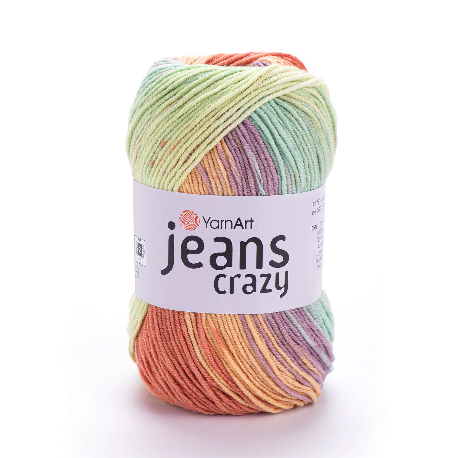 yarnart jeans crazy - unicorn (8202) - 50gr (160mt) | 1pc