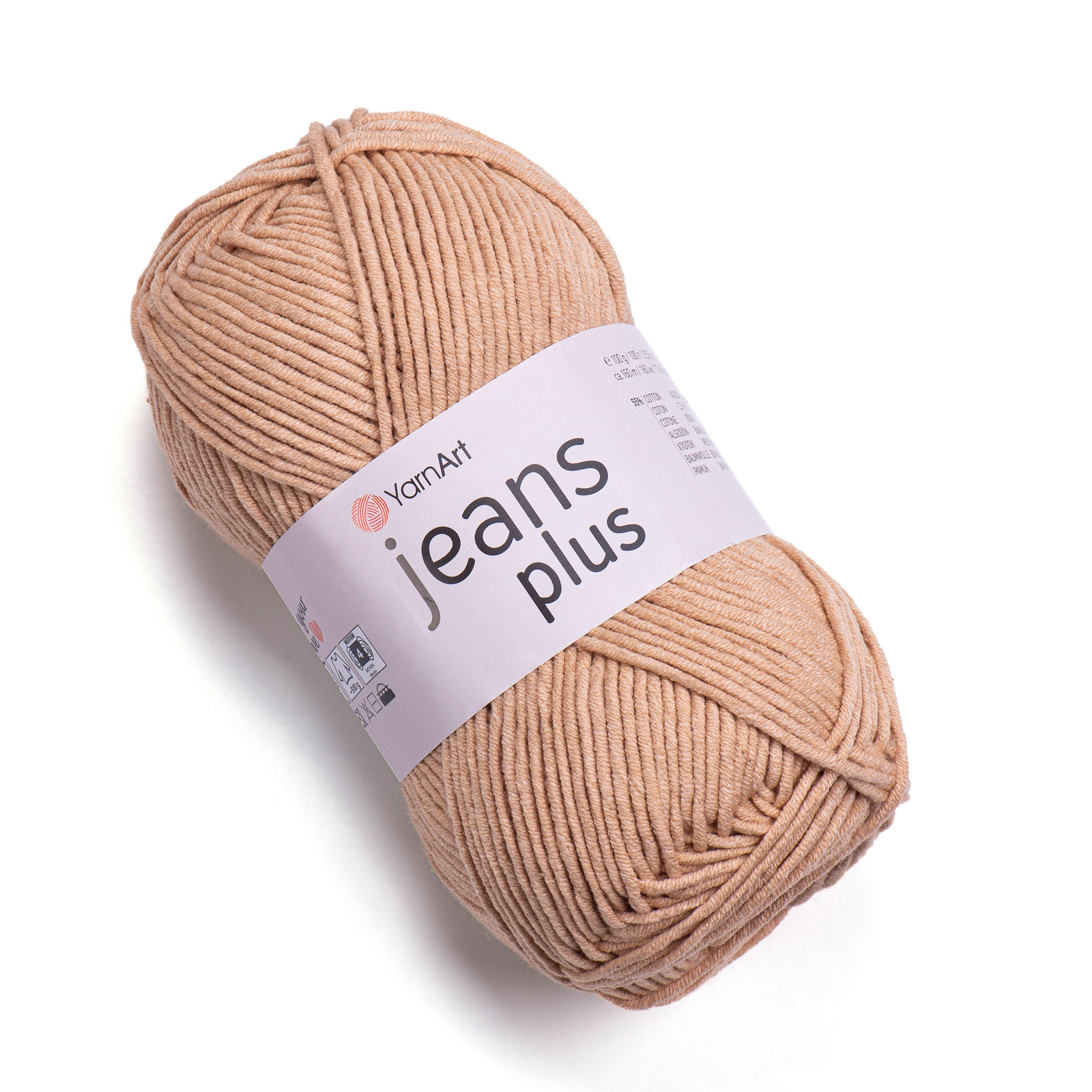 yarnart jeans plus - beige (7) - 100gr (160mt) | 1pc