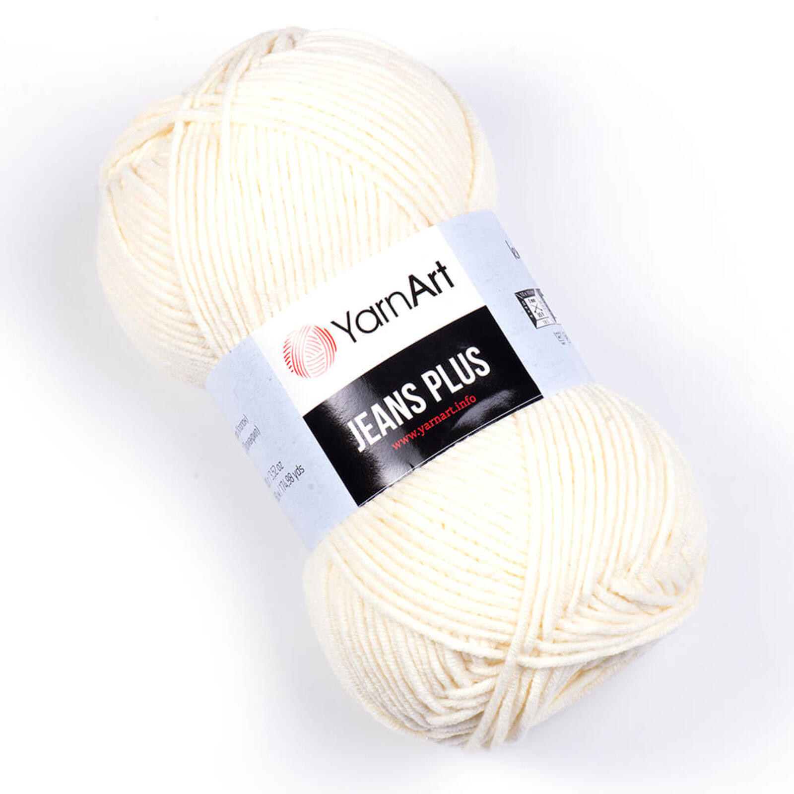 yarnart jeans plus - milk (3) - 100gr (160mt) | 1pc
